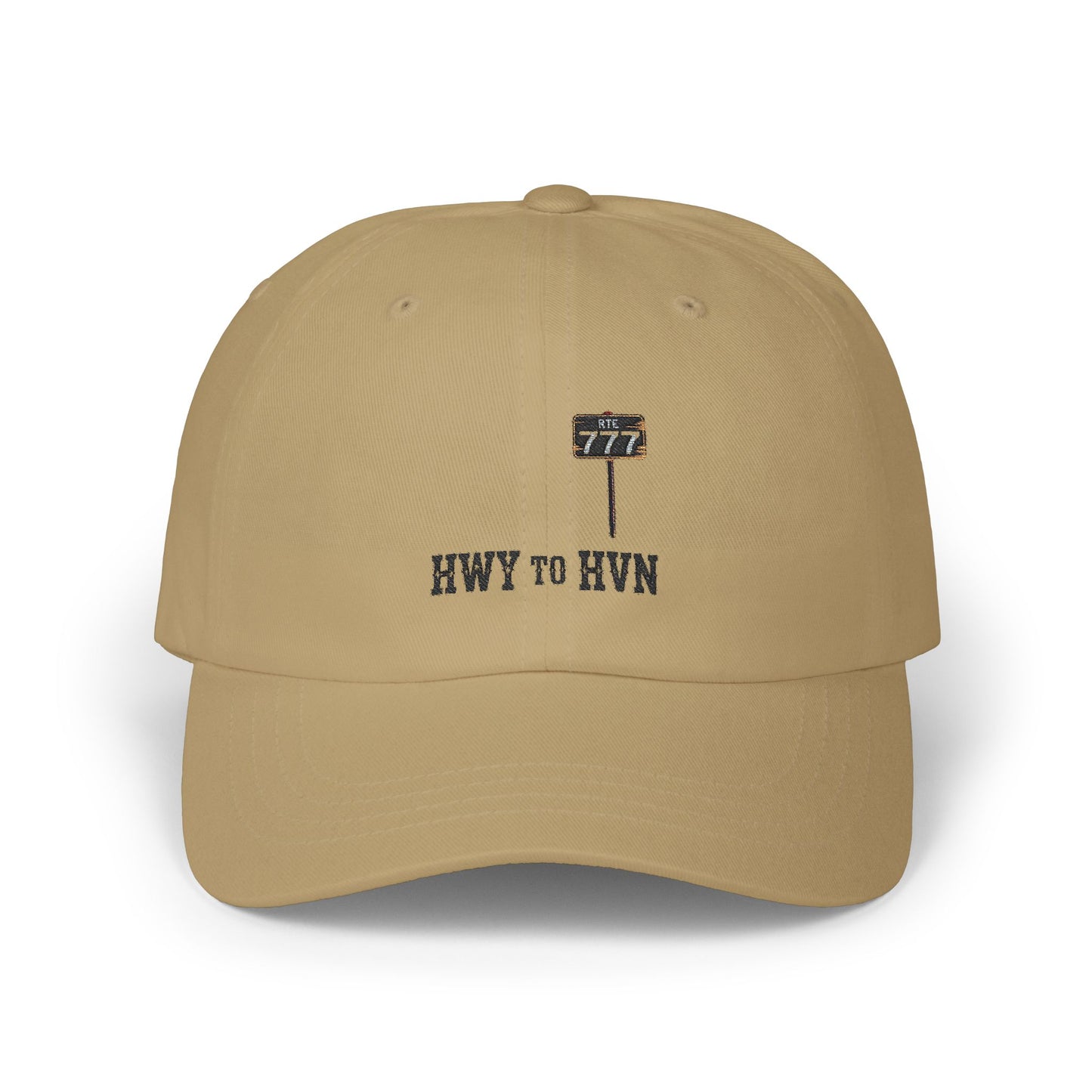 Rte 77 Hwy to Hvn Embroidery Dad Cap