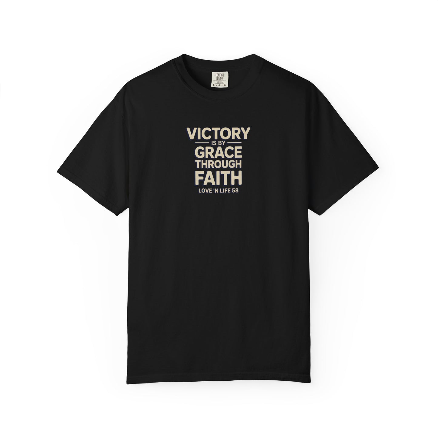Victory By Grace Through Faith Tee -Comfort Colors