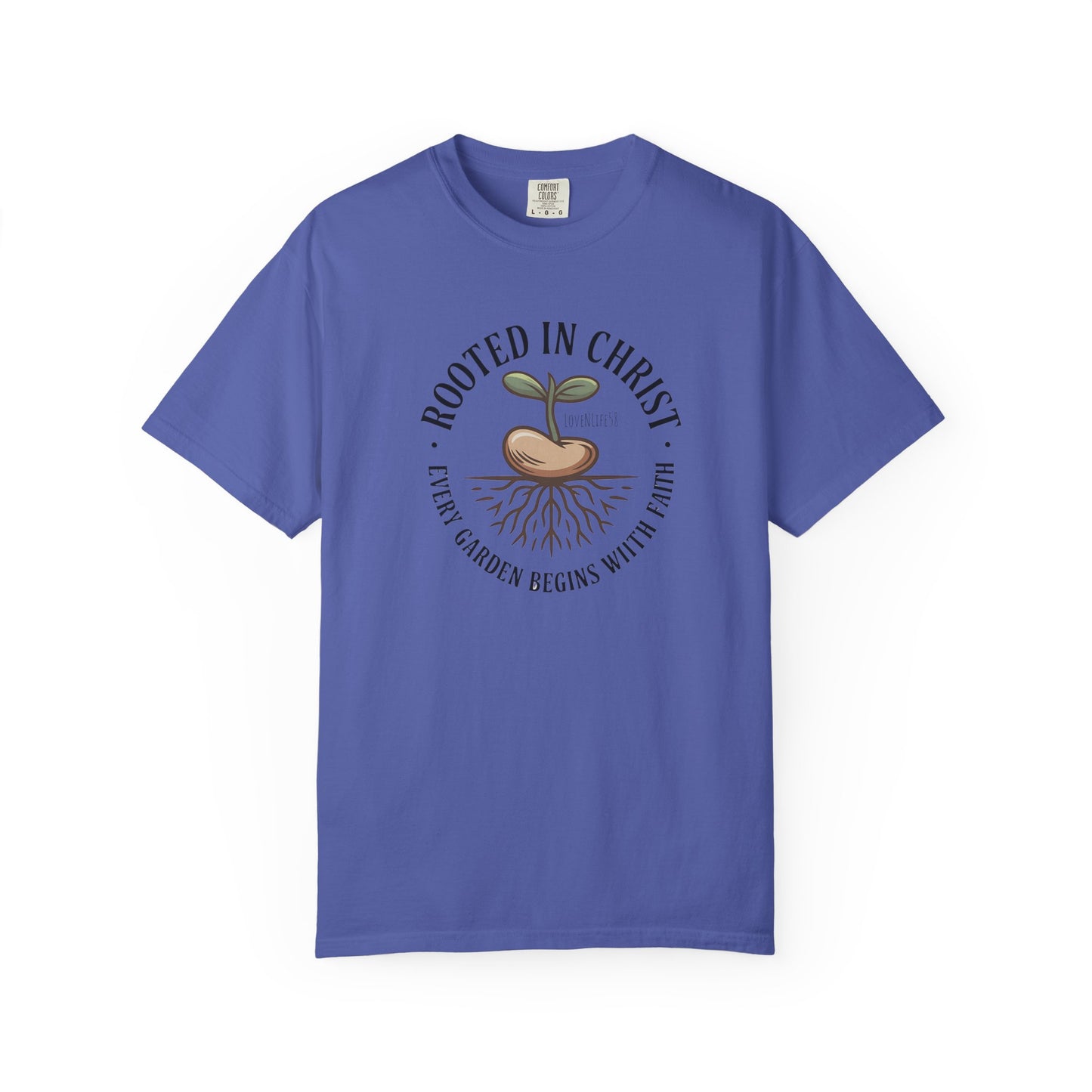 Rooted in Christ Tee - Comfort Colors