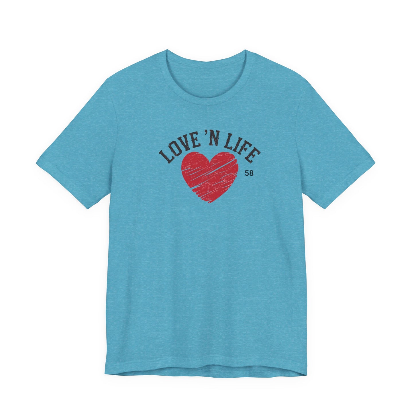 Love 'N Life Distressed Heart Tee - Bella Canvas 3001