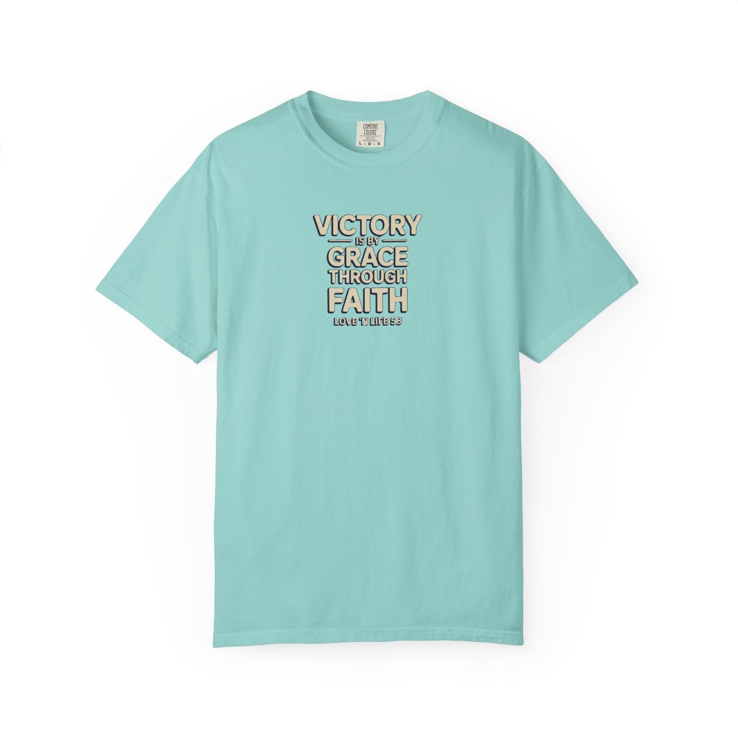Victory By Grace Through Faith Tee -Comfort Colors