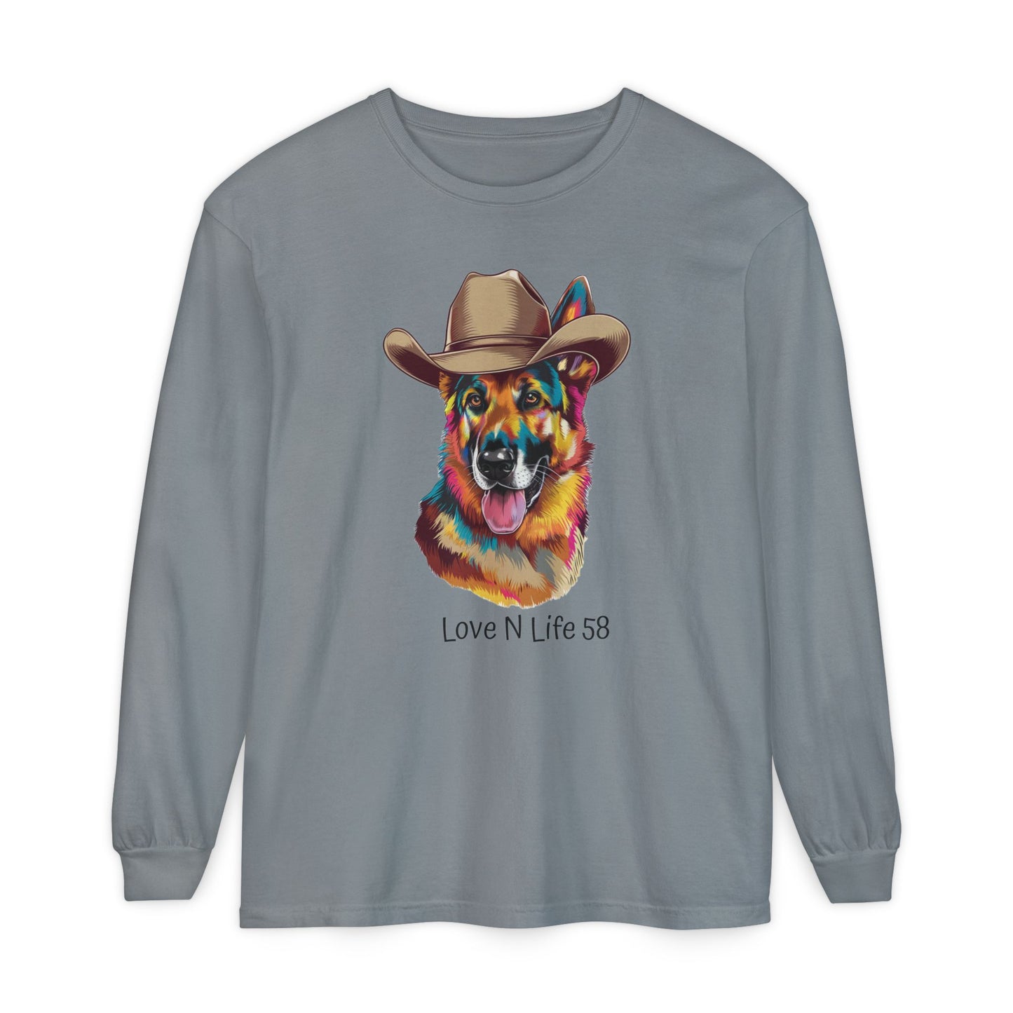 German Shepard Tee- Comfort Colors Long Sleeve