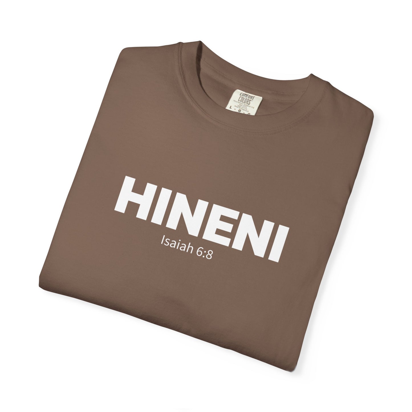 HINENI Isaiah 6:8 Tee - Comfort Colors
