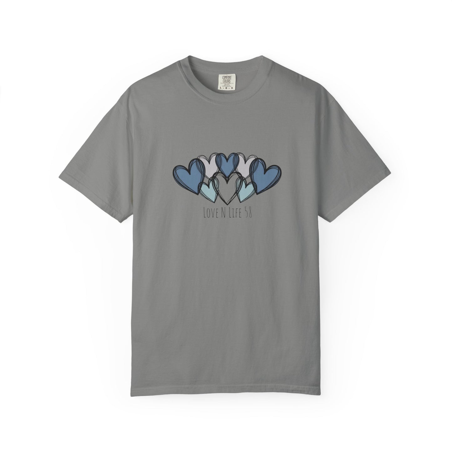 Hearts Love N Life 58 Tee - Comfort Colors