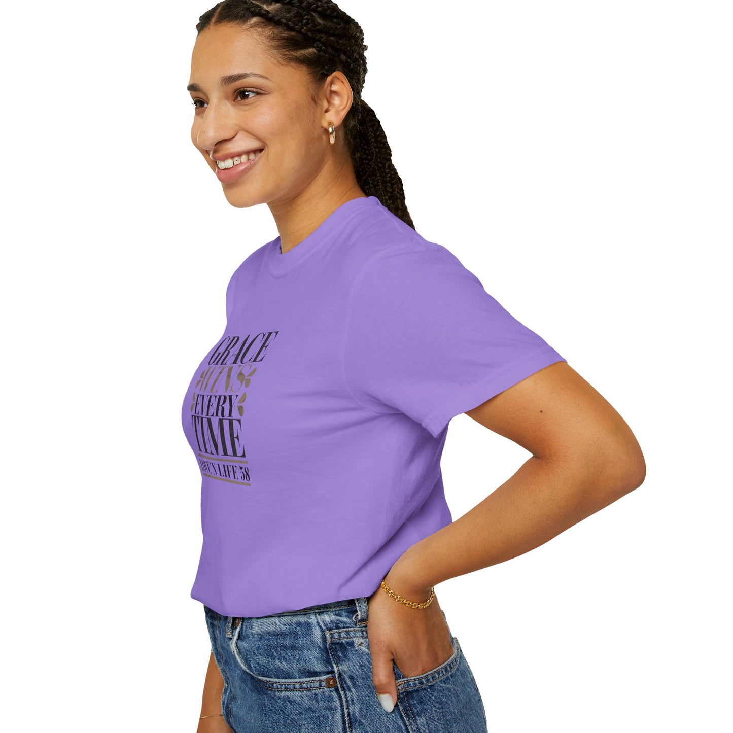 Grace Wins Every Time Tee - Comfort Colors