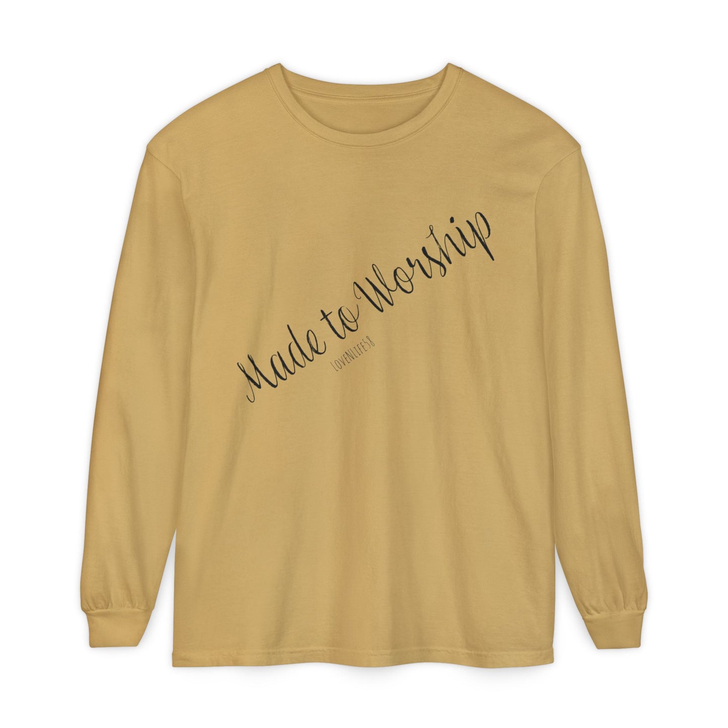 Made to Worship-Long Sleeve Tee - Comfort Colors