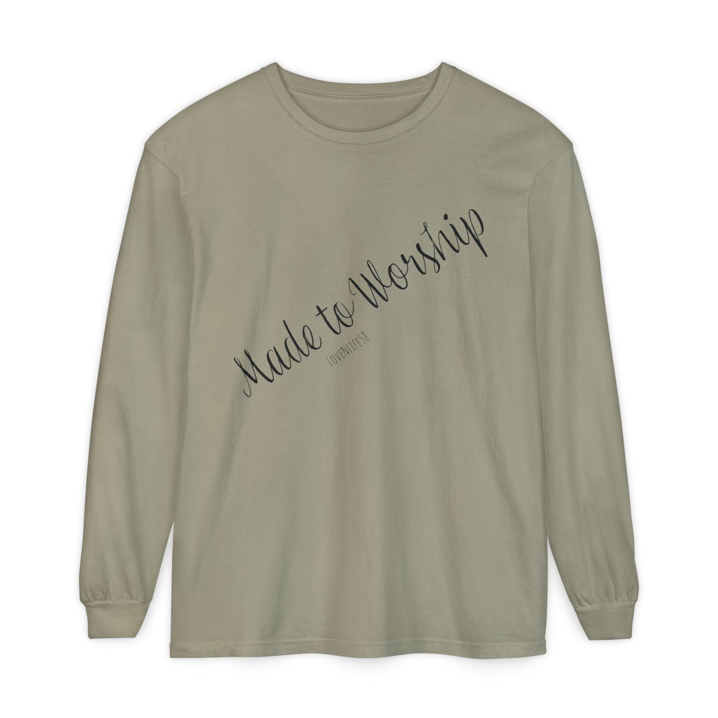 Made to Worship-Long Sleeve Tee - Comfort Colors