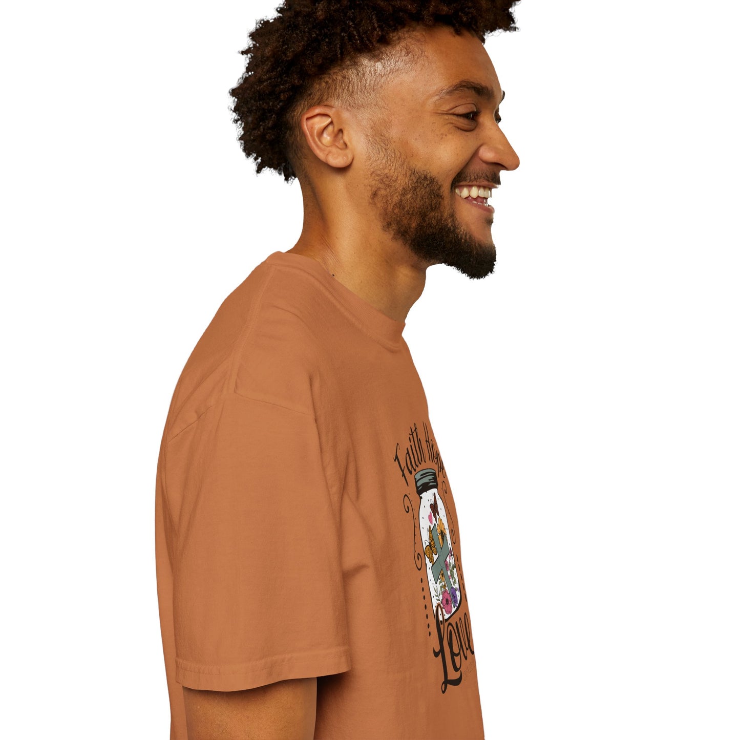 Faith Hope Love Butterfly in a Jar Tee - Comfort Colors