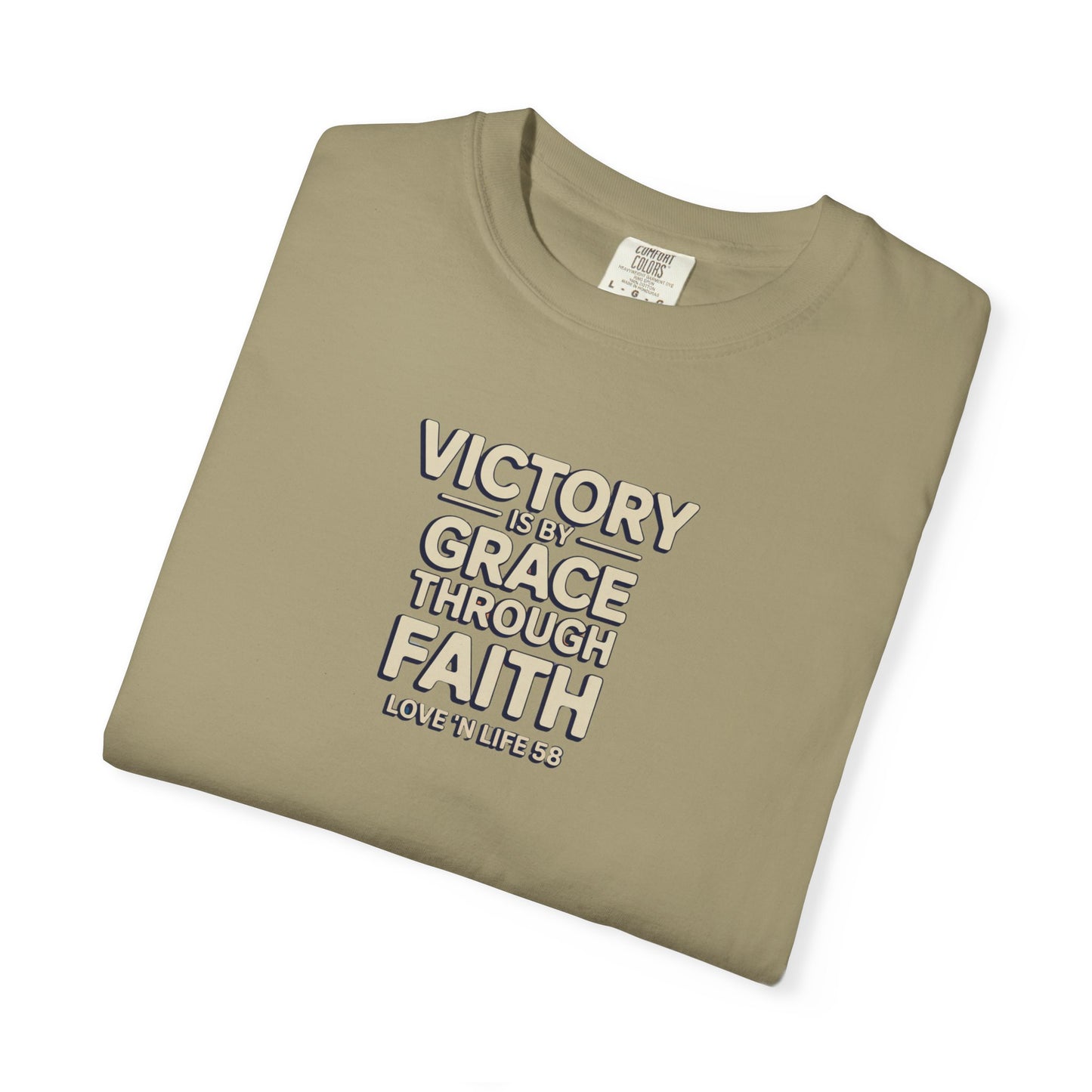Victory By Grace Through Faith Tee -Comfort Colors
