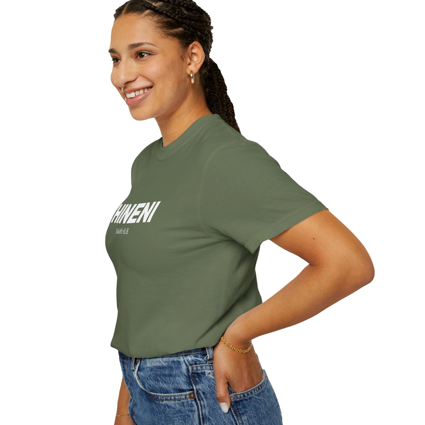 HINENI Isaiah 6:8 Tee - Comfort Colors
