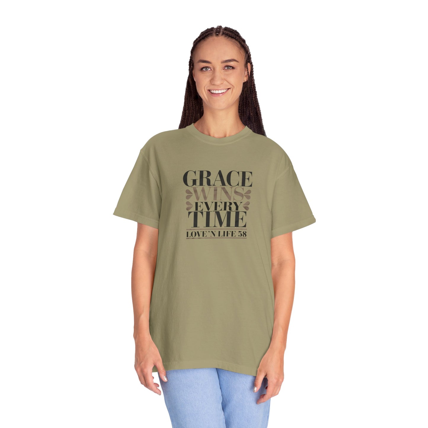 Grace Wins Every Time Tee - Comfort Colors