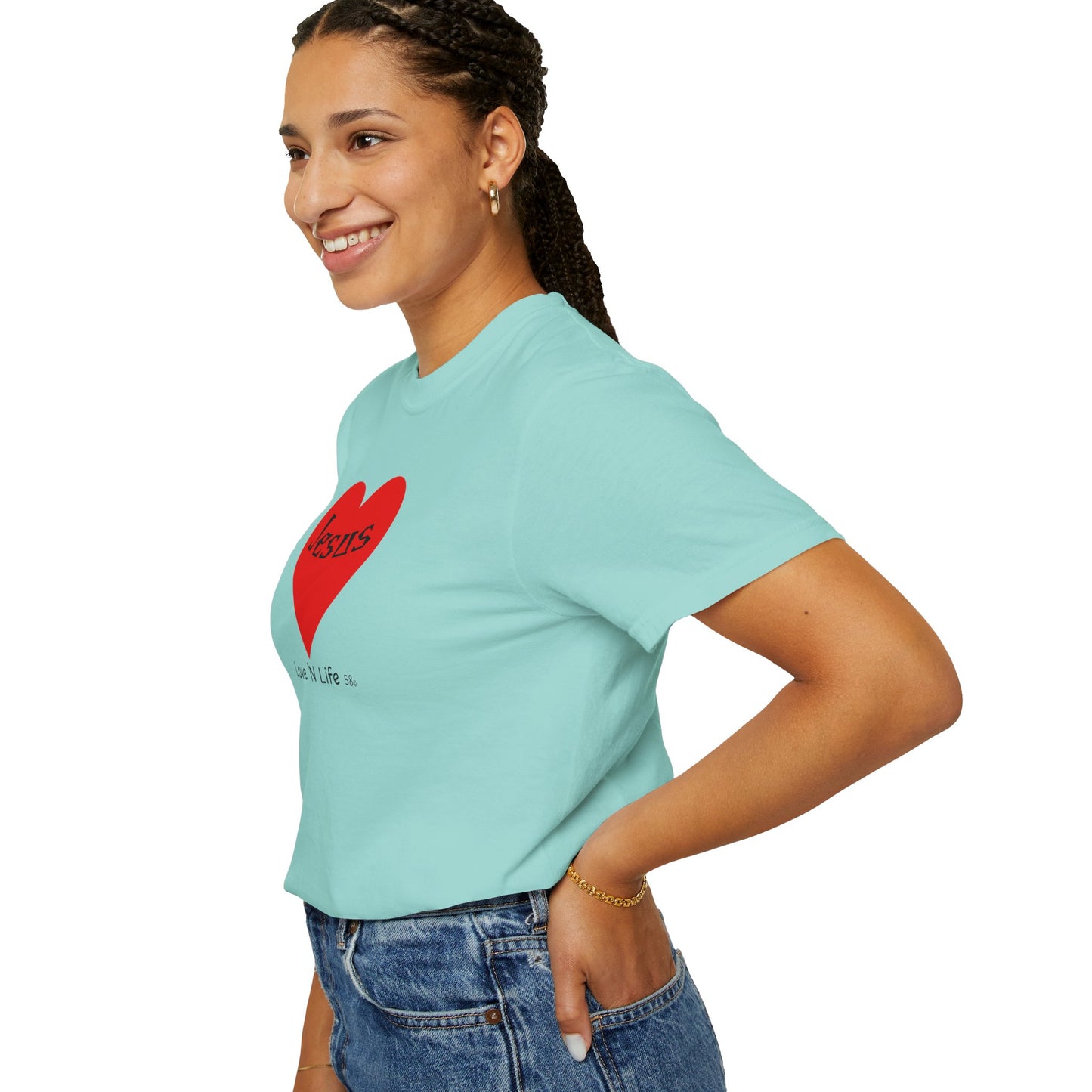 Jesus is Love N Life 58 Tee - Comfort Colors