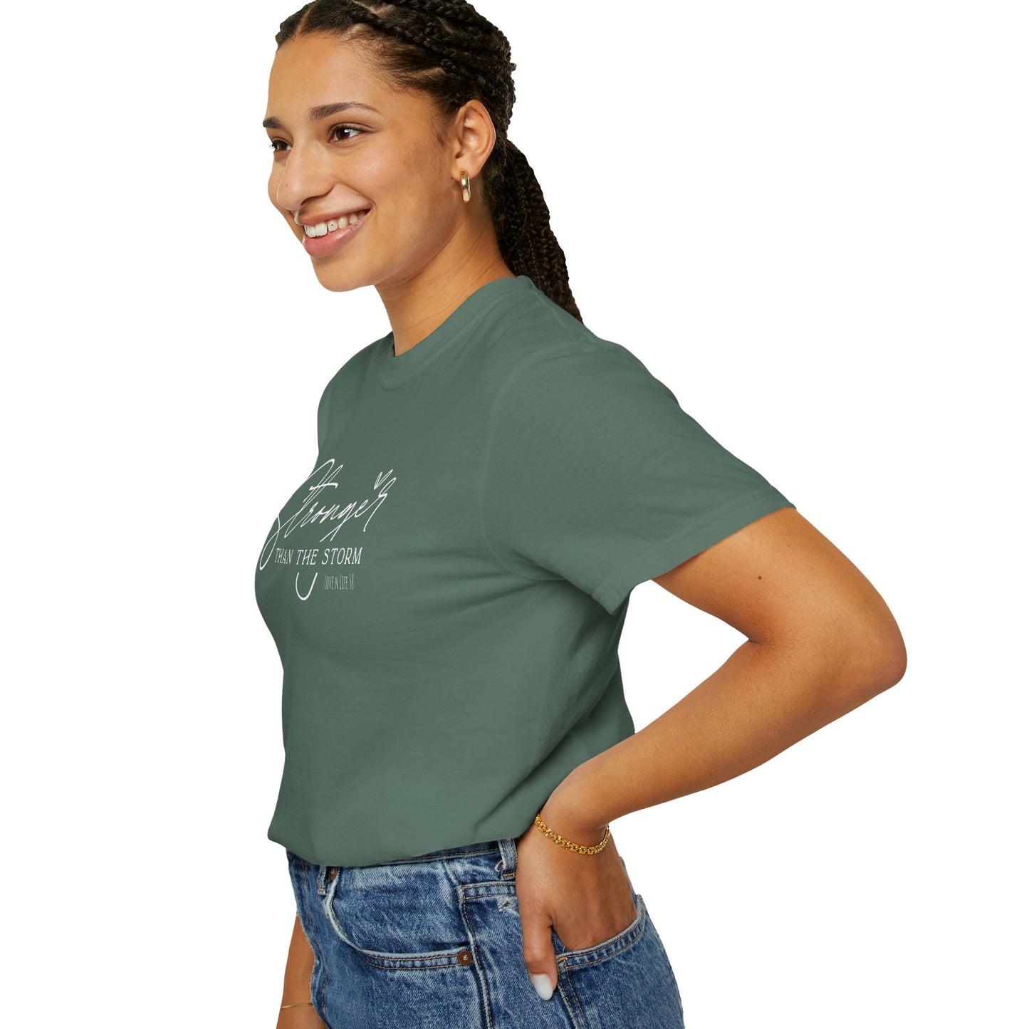 Stronger Than the Storm Tee - Comfort Colors