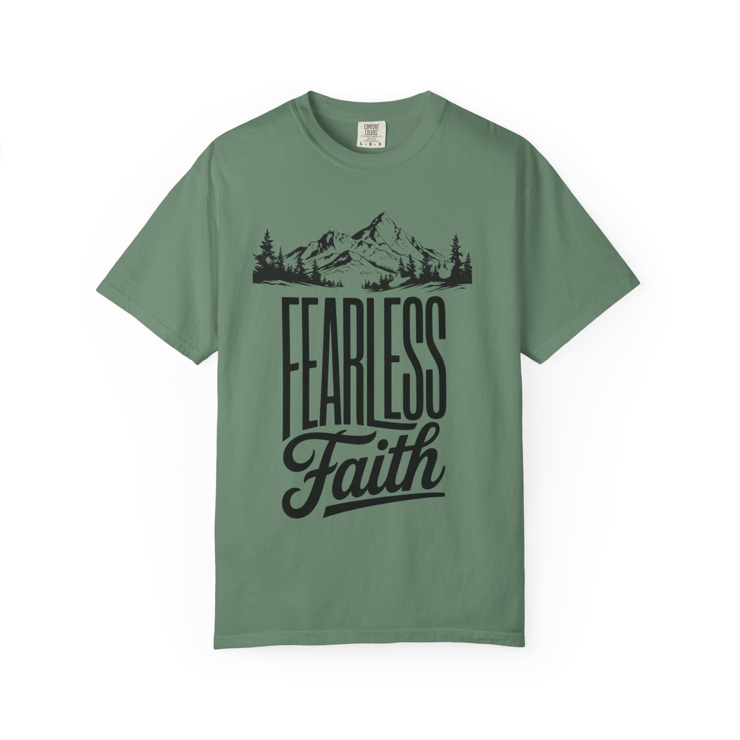 Fearless Faith Mountain Tee — Inspirational Christian Tee