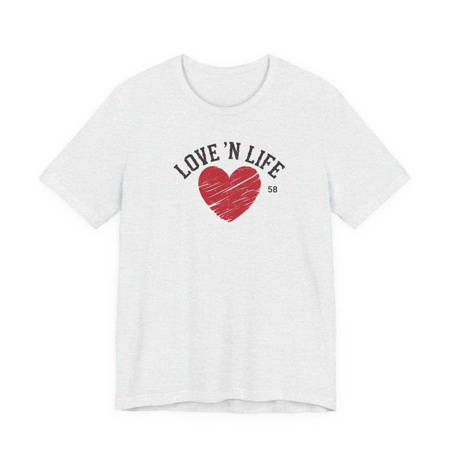 Love 'N Life Distressed Heart Tee
