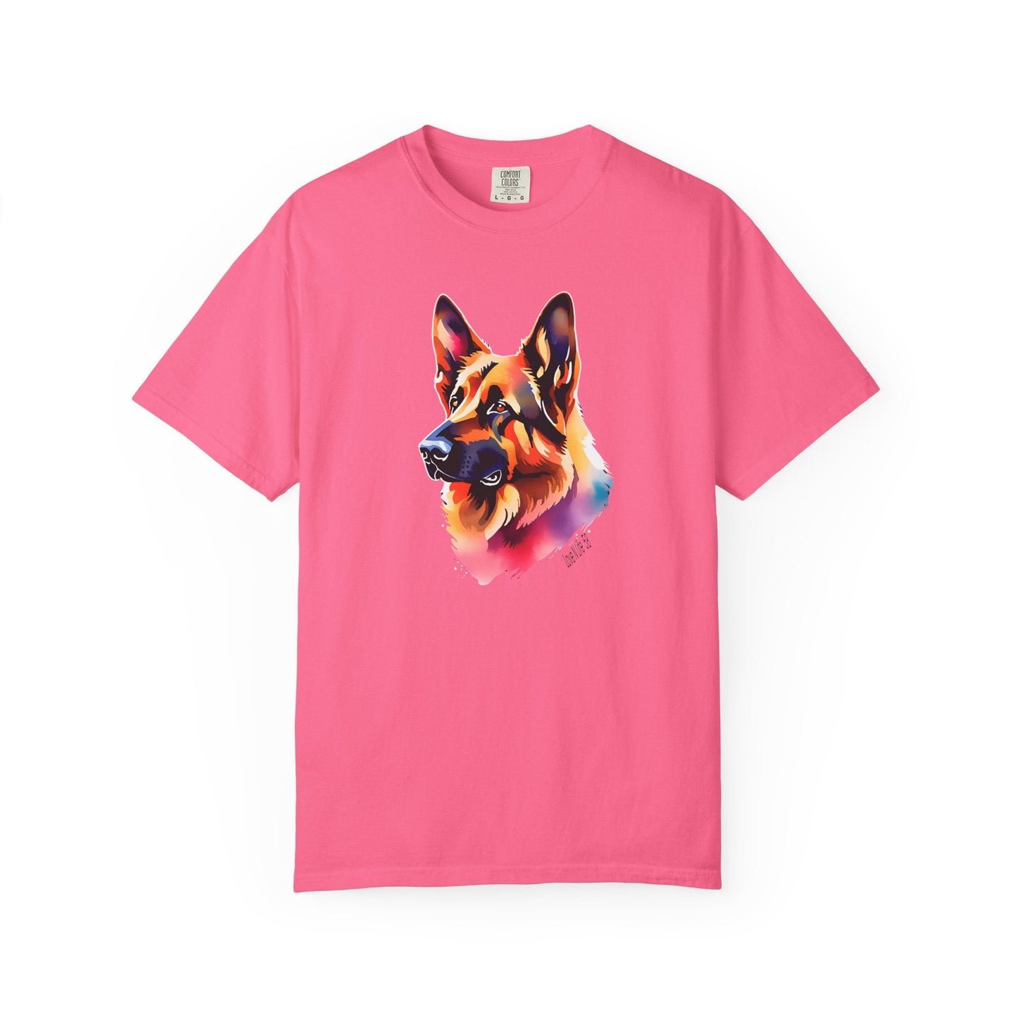 Colorful German Shepherd Tee - Comfort Colors