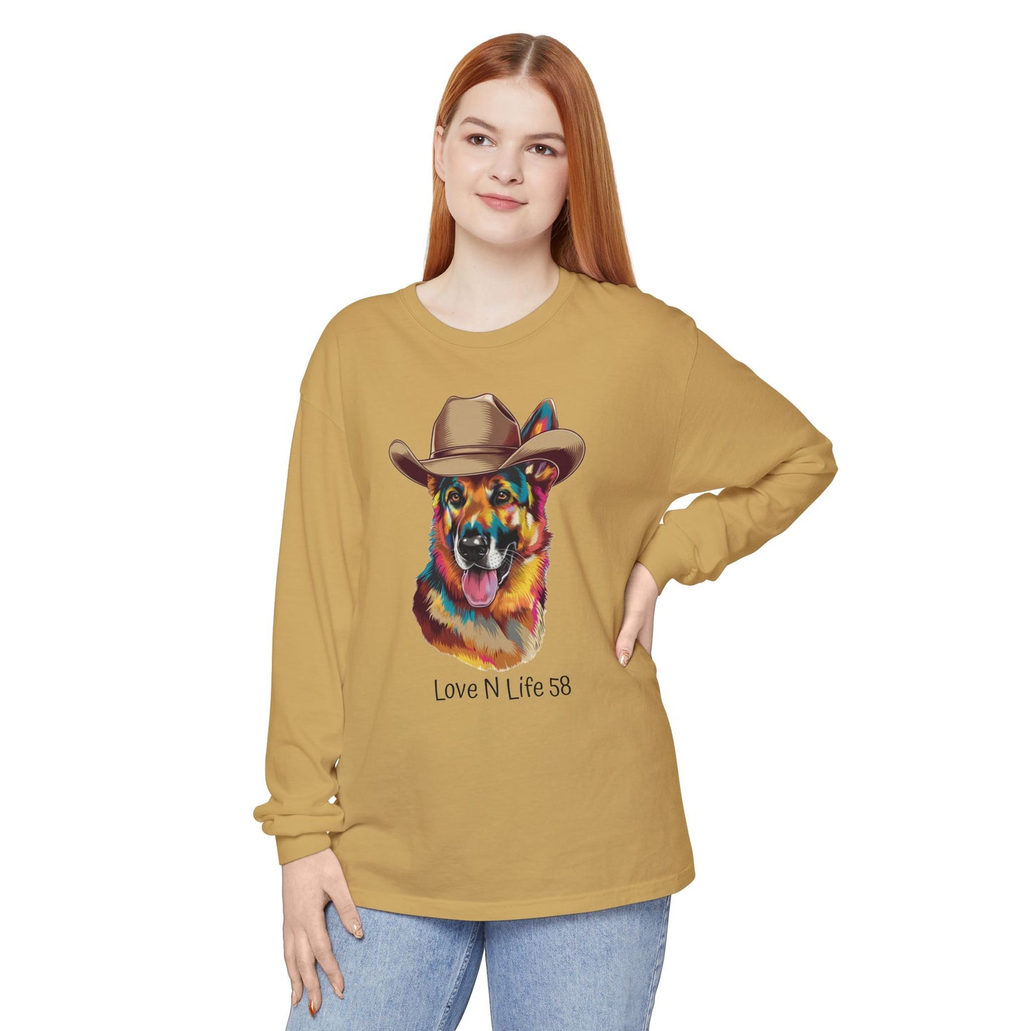 German Shepard Tee- Comfort Colors Long Sleeve