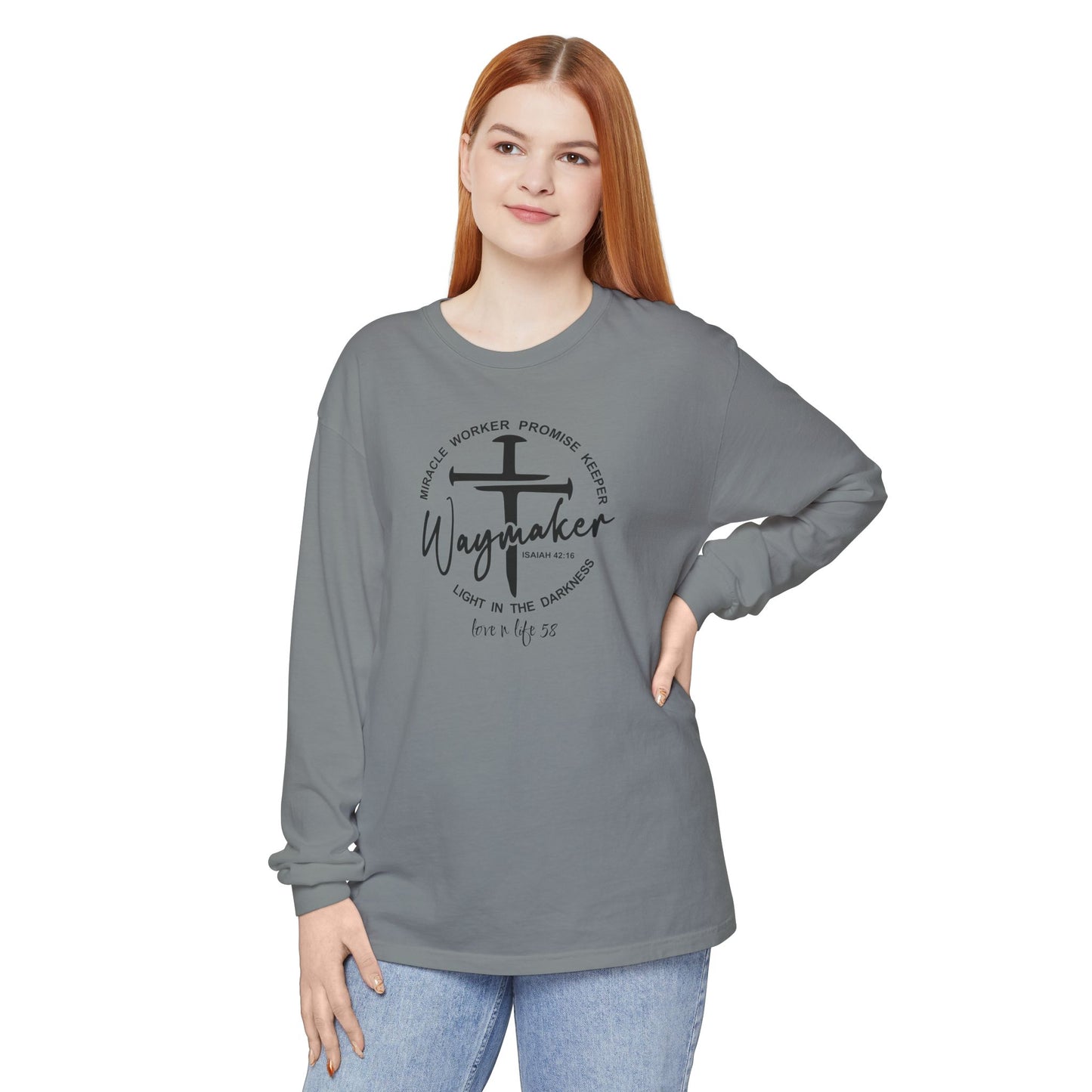 “Waymaker” Tee - Comfort Colors Long Sleeve