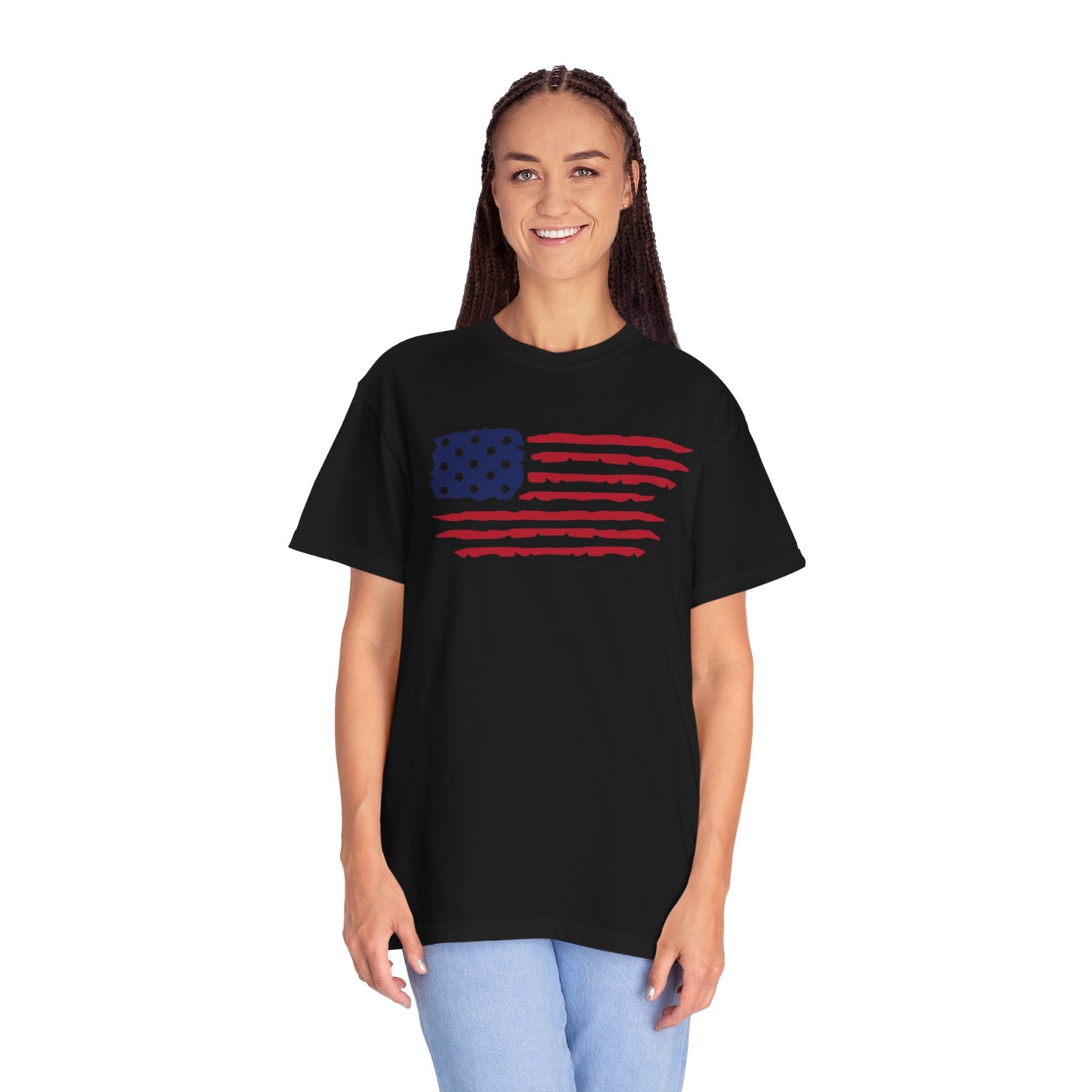 Patriotic Flag Love USA Tee