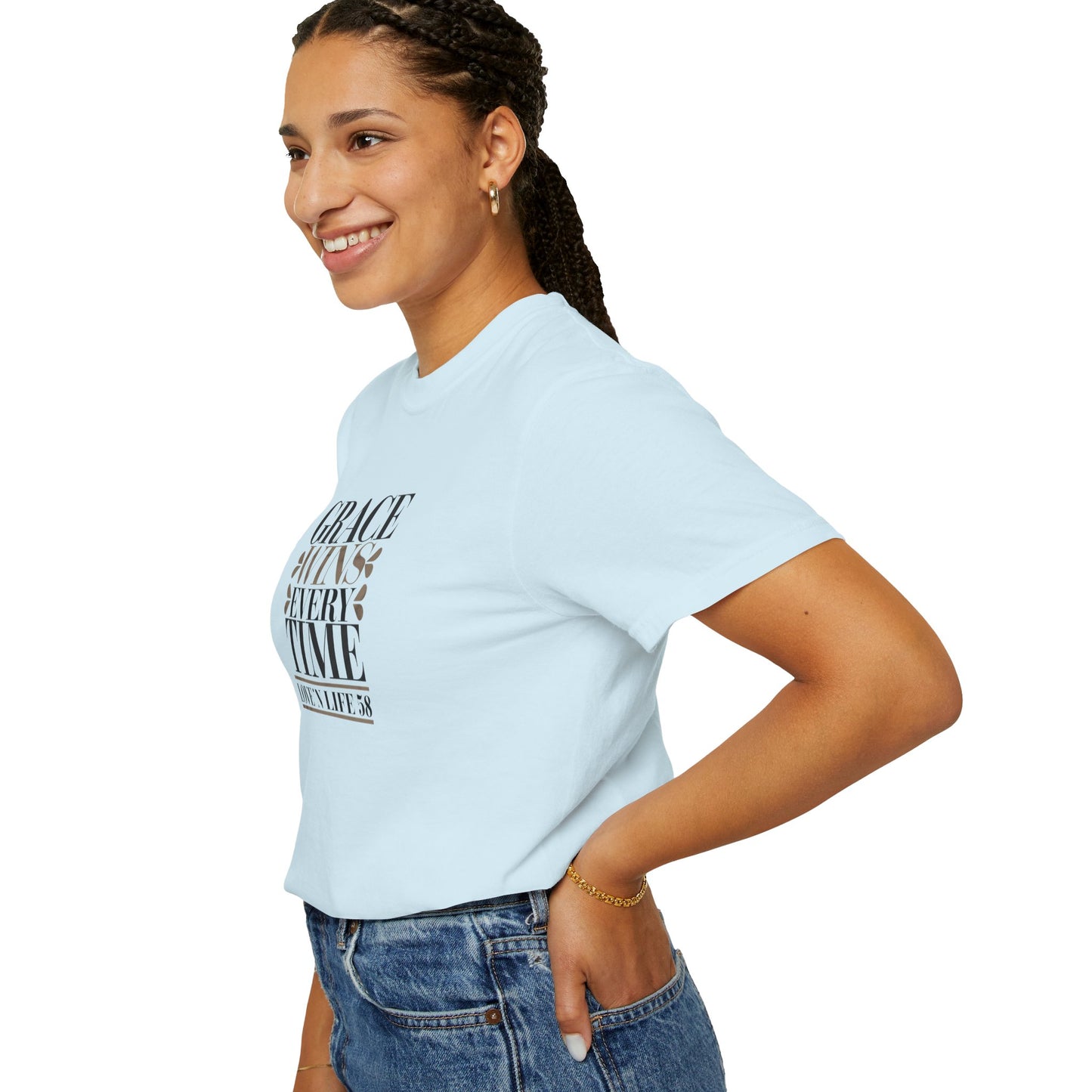 Grace Wins Every Time Tee - Comfort Colors