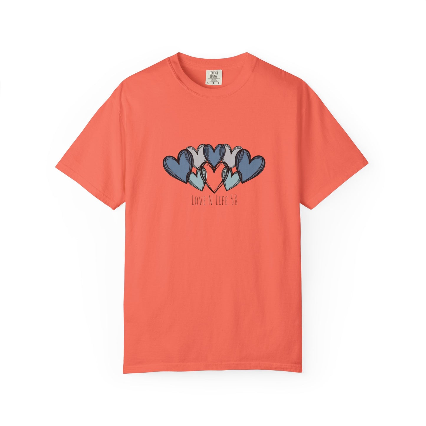 Hearts Love N Life 58 Tee - Comfort Colors