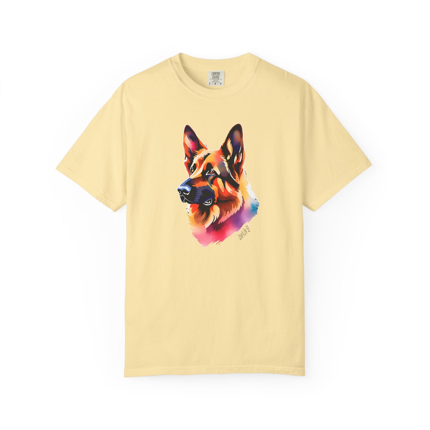 Colorful German Shepherd Tee - Comfort Colors