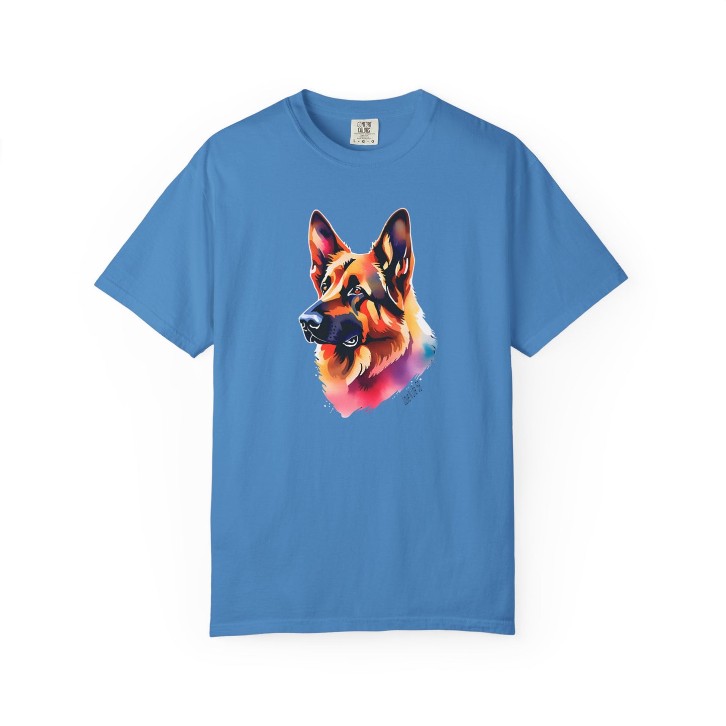 Colorful German Shepherd Unisex T-Shirt - Perfect for Dog Lovers Comfort Colors