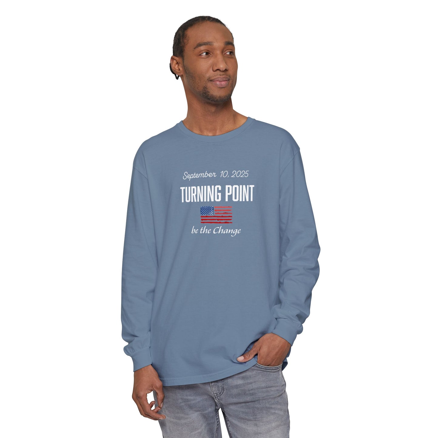 Turning Point Be the Change Long Sleeve Tee - Comfort Colors