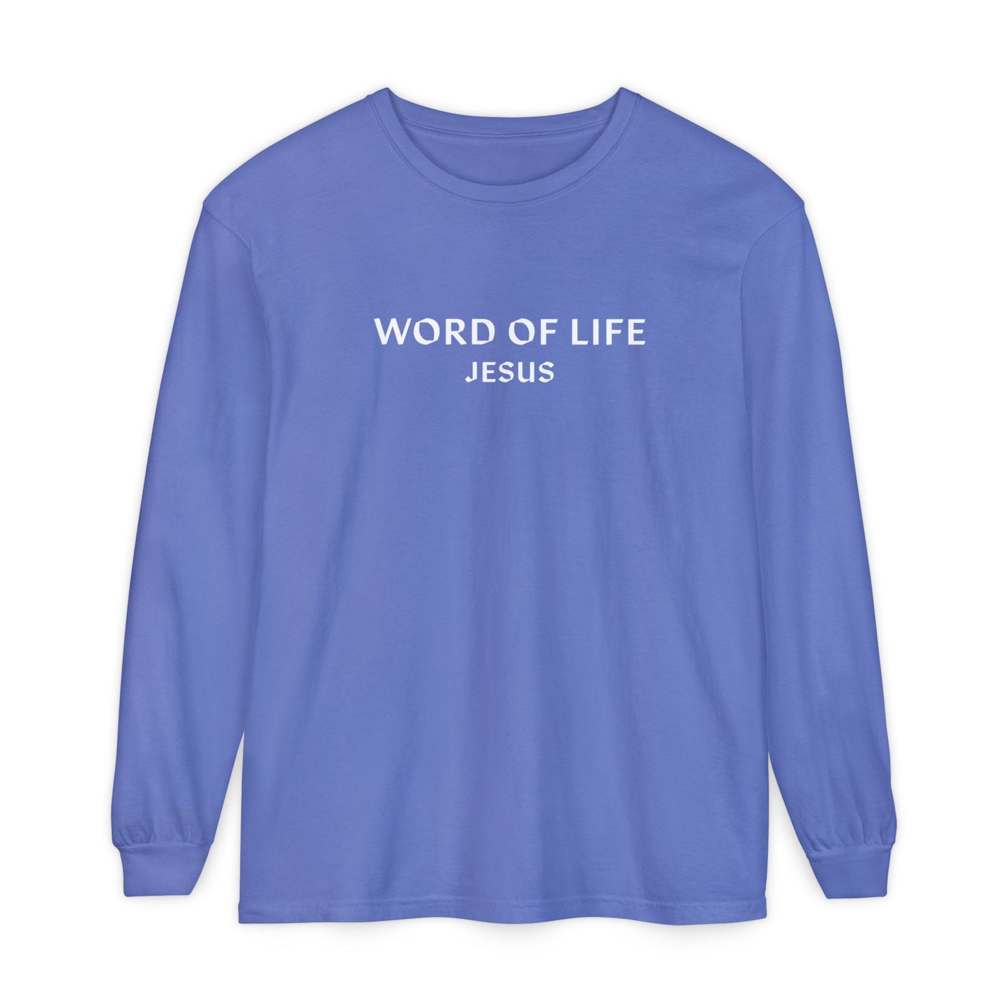 WORD OF LIFE JESUS Long Sleeve Tee - Comfort Color
