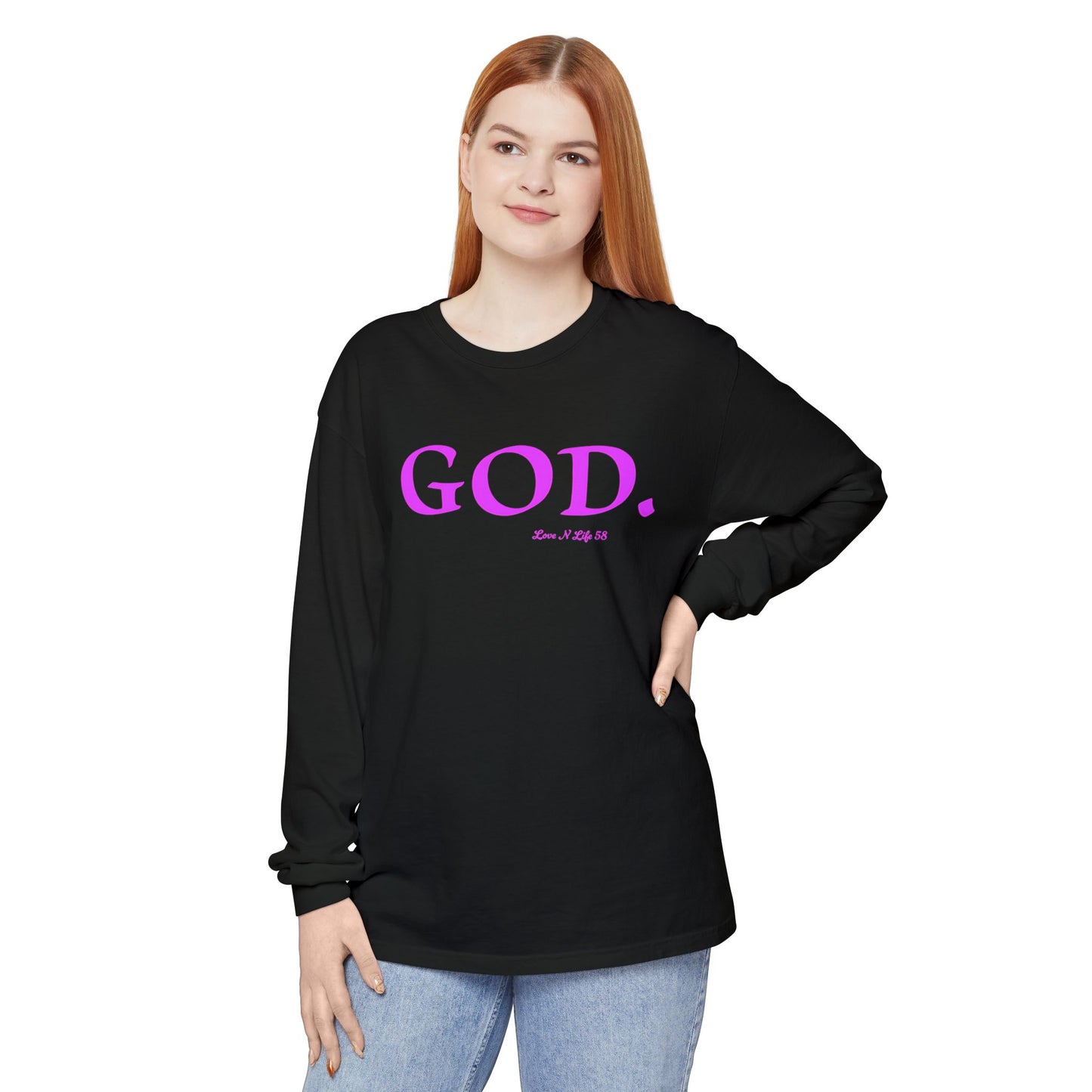 GOD.  Long Sleeve Tee