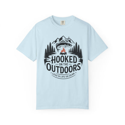 Hooked on the Outdoors Short Sleeve Fishing & Camping Tee