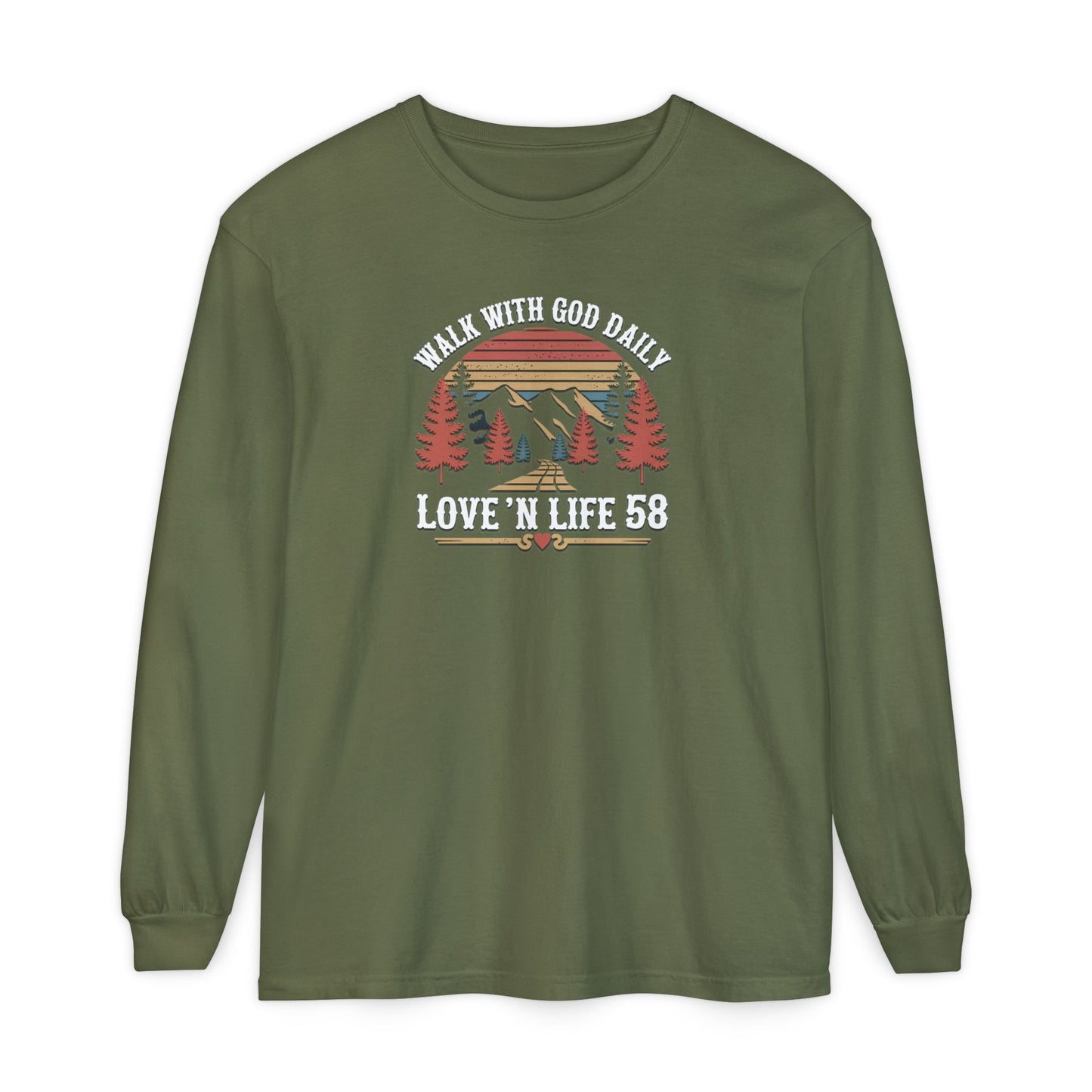 Walk With God Long Sleeve - Comfort Colors
