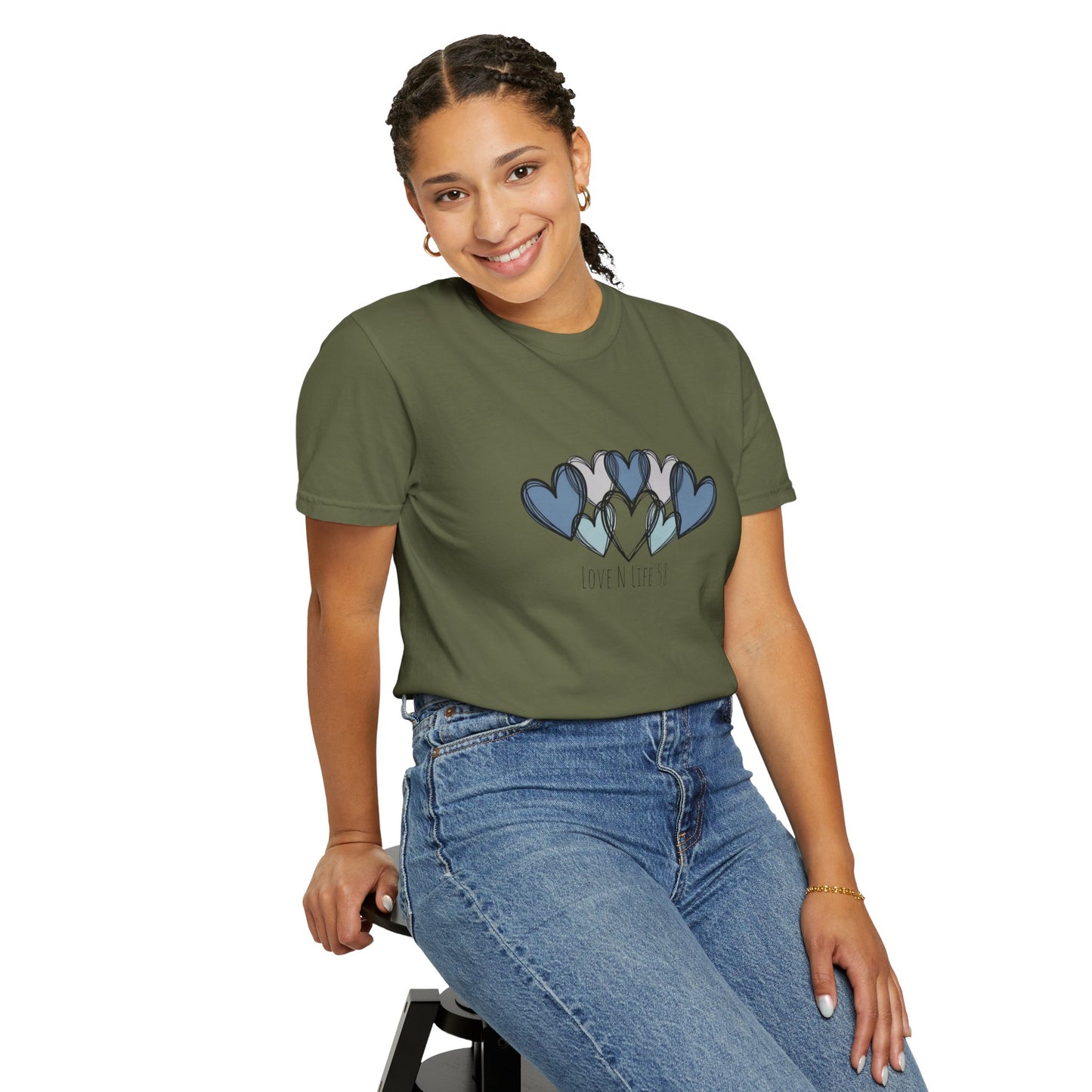 Hearts Love N Life 58 Tee - Comfort Colors