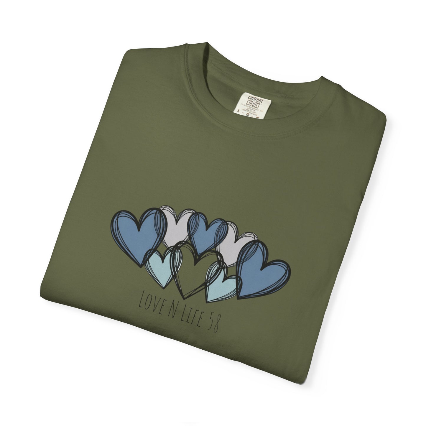 Hearts Love N Life 58 Tee - Comfort Colors