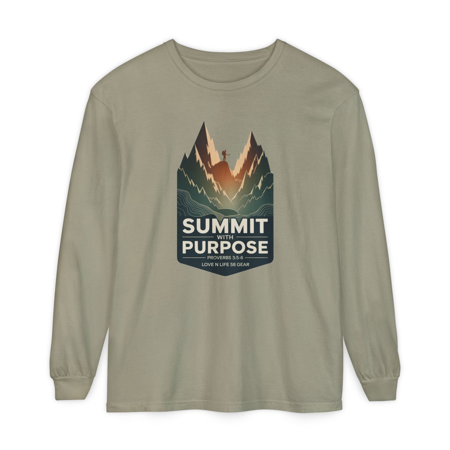 Summit with Purpose Mountain Long Sleeve Unisex Tee