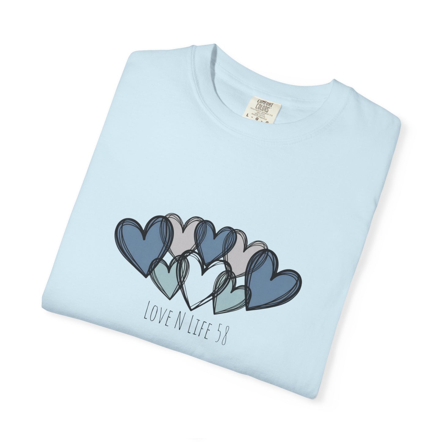 Hearts Love N Life 58 Tee - Comfort Colors