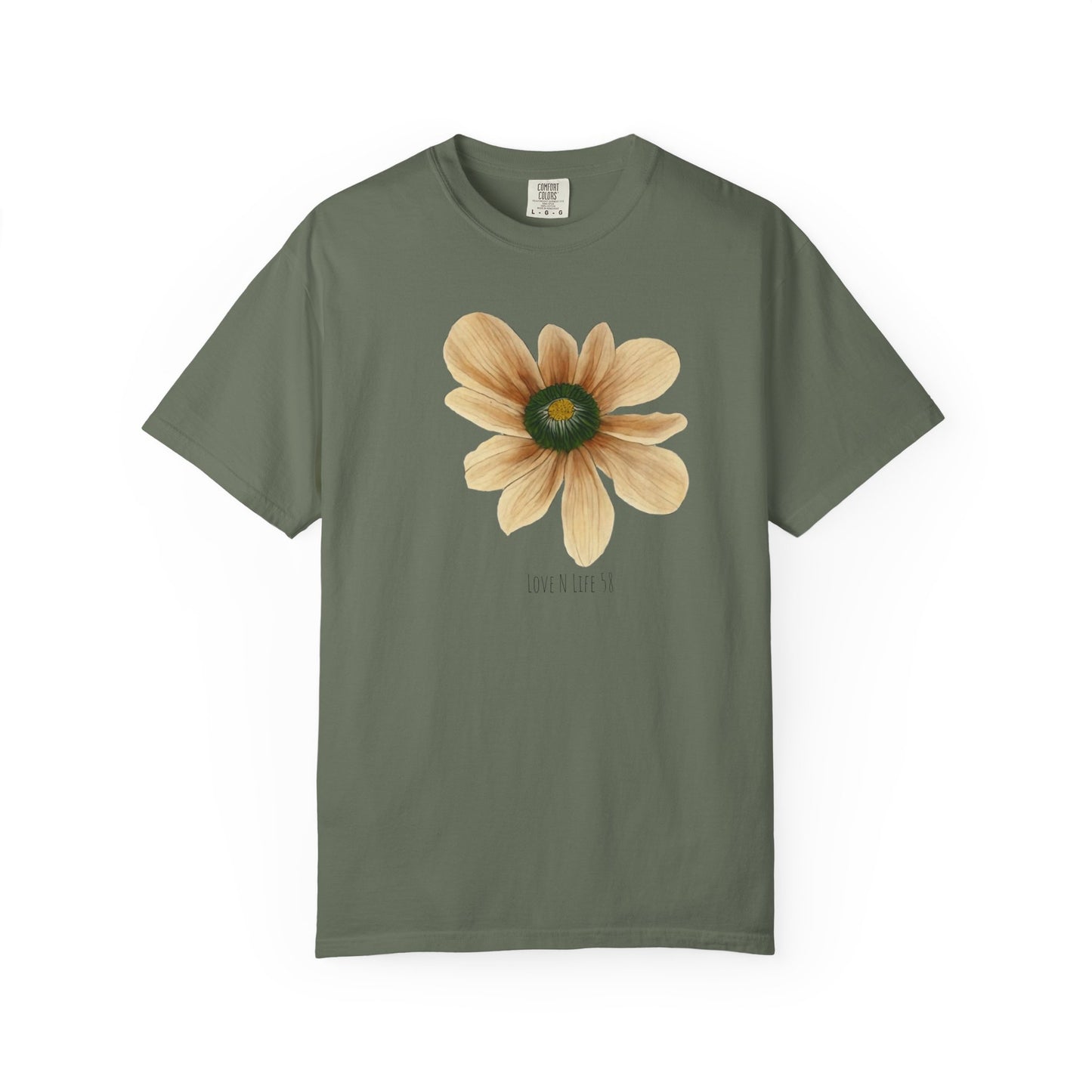 LoveNlife58 Flower Tee - Comfort Colors