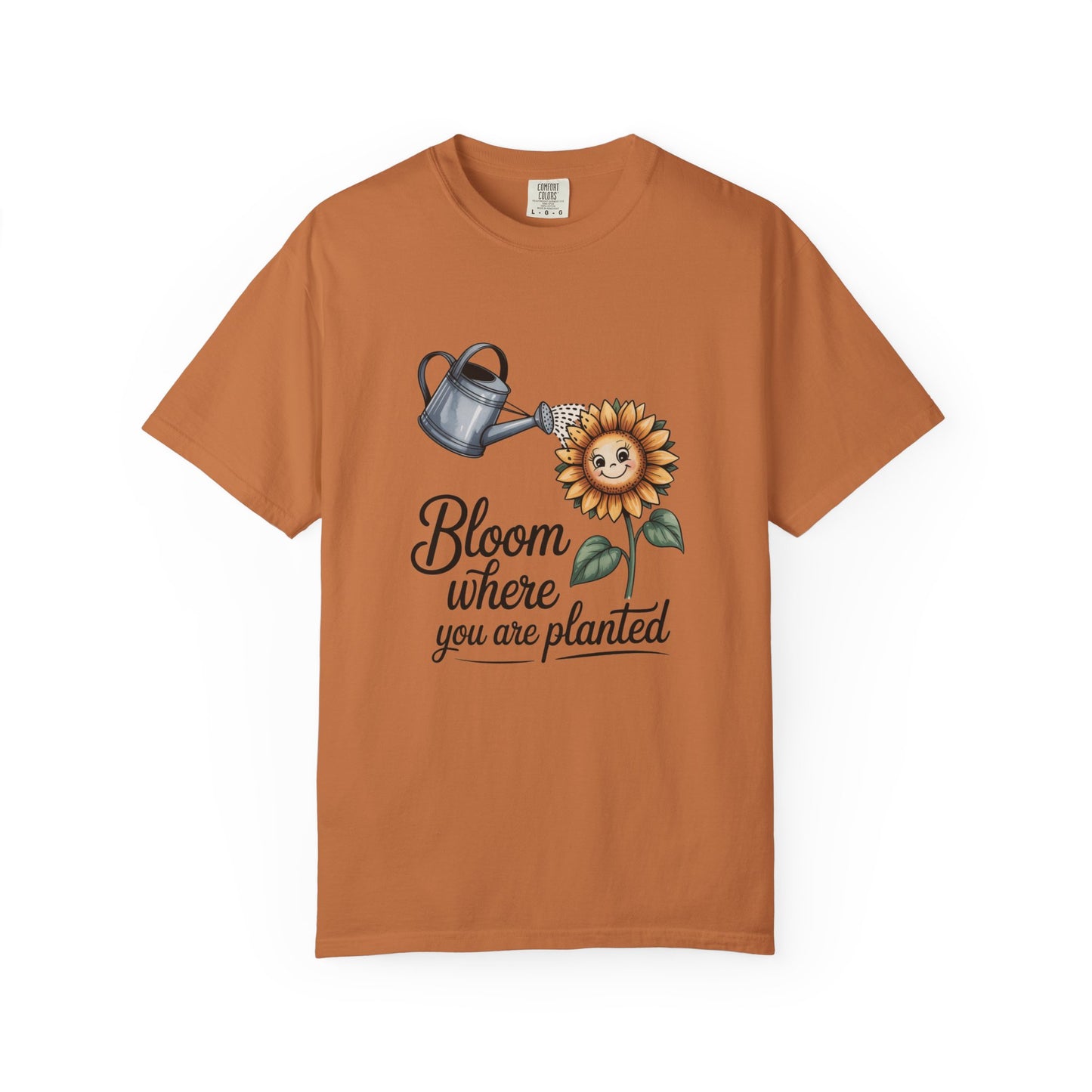Bloom Where You Are Planted Sunflower Tee