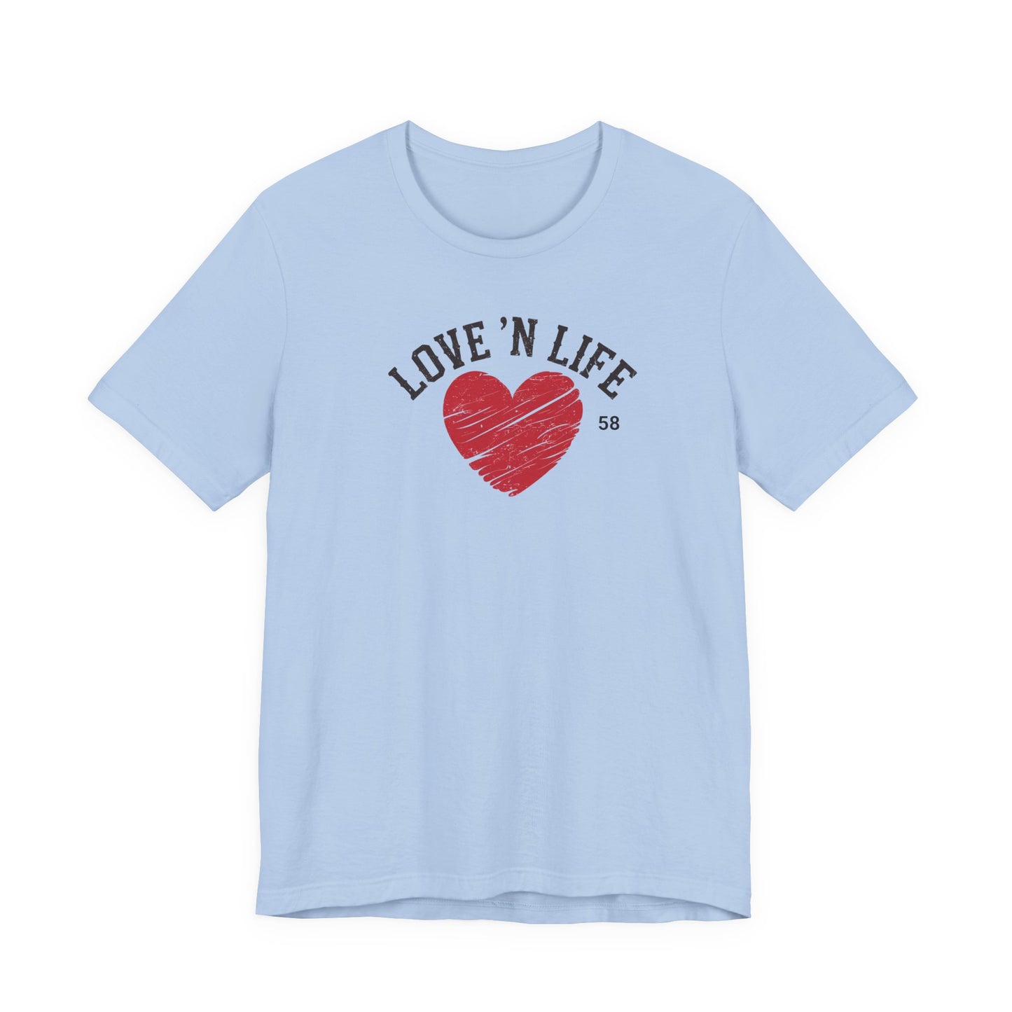 Love 'N Life Distressed Heart Tee - Bella Canvas 3001