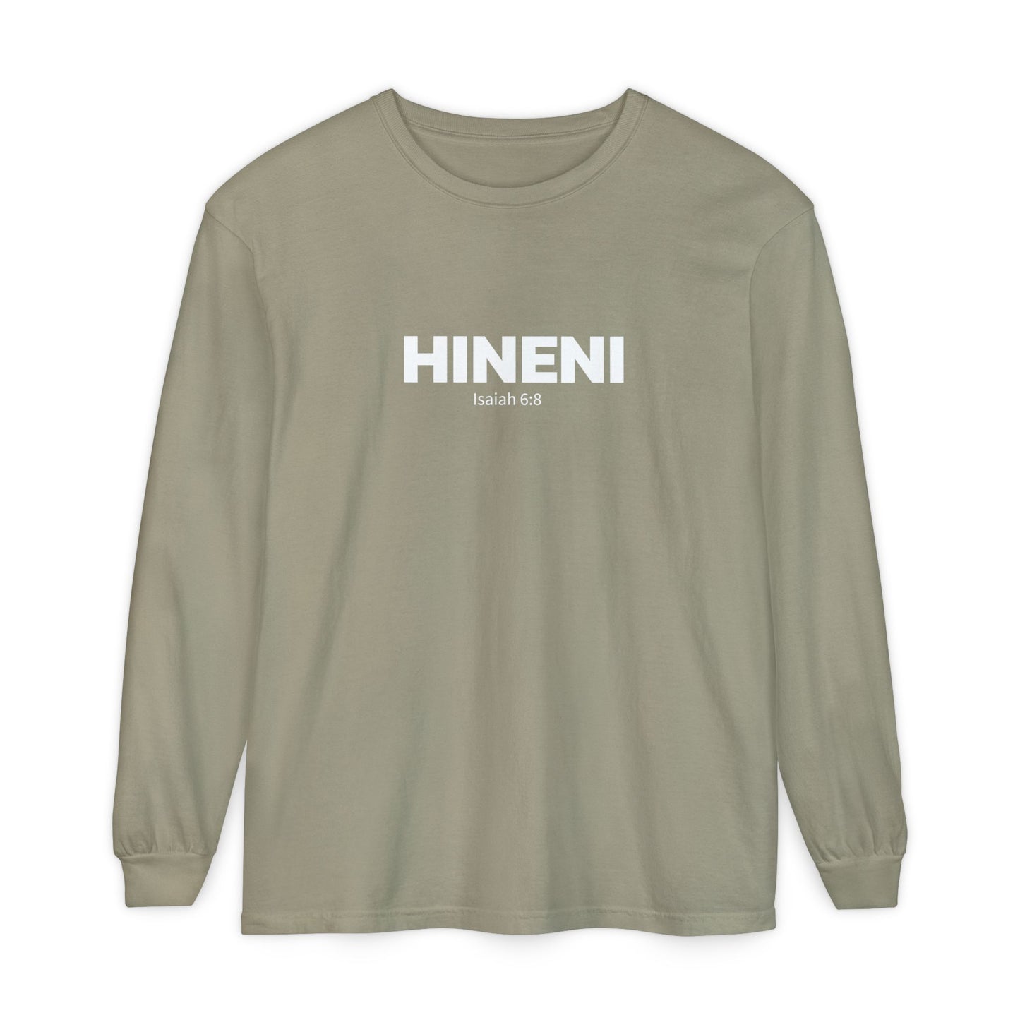 HINENI Isaiah 6: 8 Long Sleeve T-Shirt