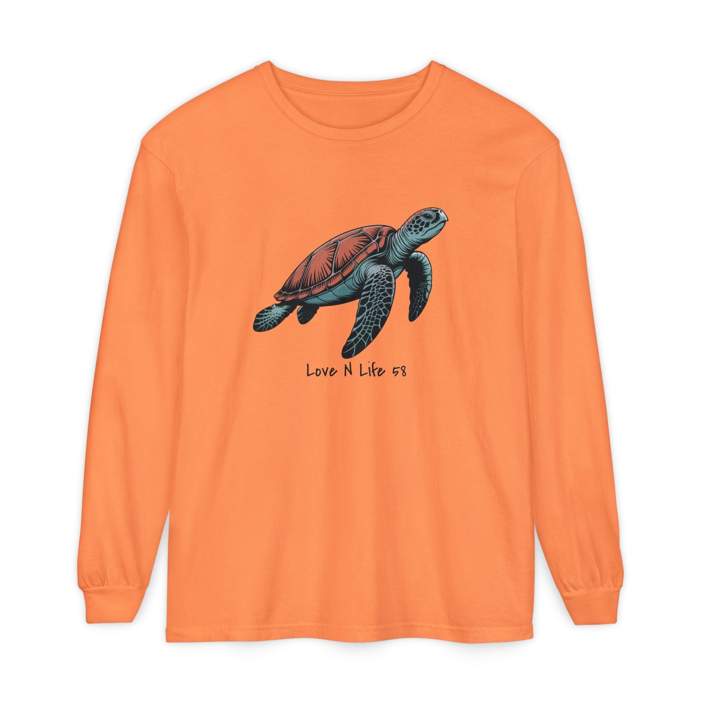 Turtle Love Tee - Comfort Colors Long Sleeve