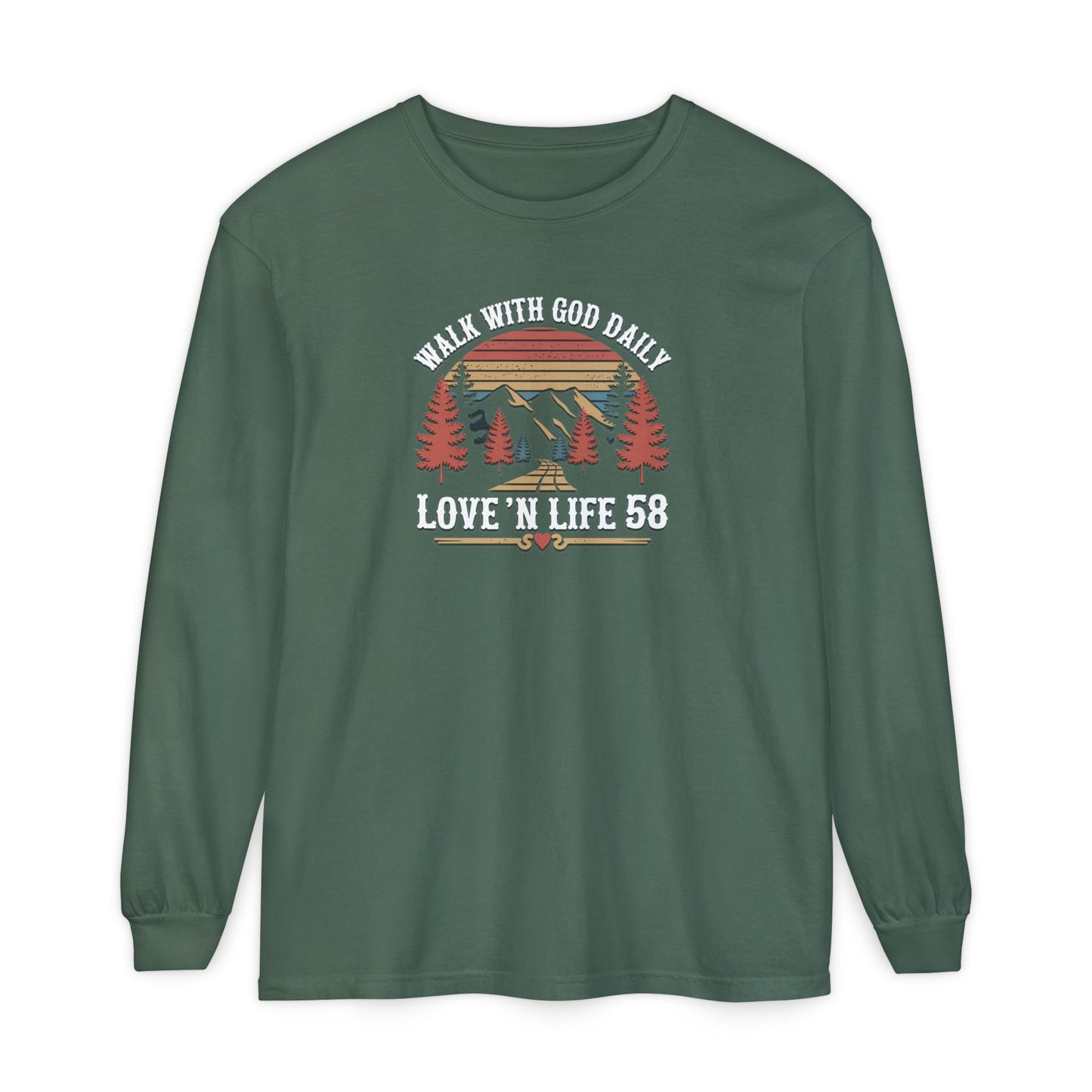 Walk With God Long Sleeve - Comfort Colors