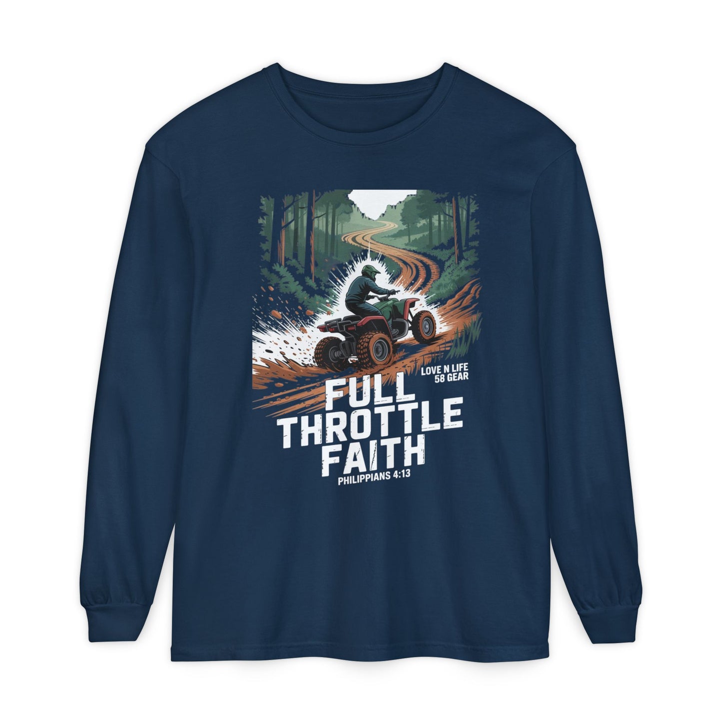 Full Throttle Faith Long Sleeve Tee — ATV Outdoor Christian