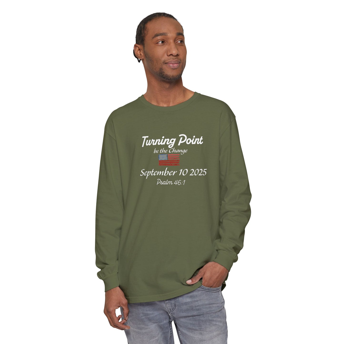 Turning Point Be the Change Long Sleeve Tee - Comfort Colors