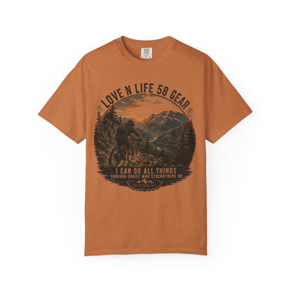 Mountain Biker Short Sleeve Tee— "I Can Do All Things"