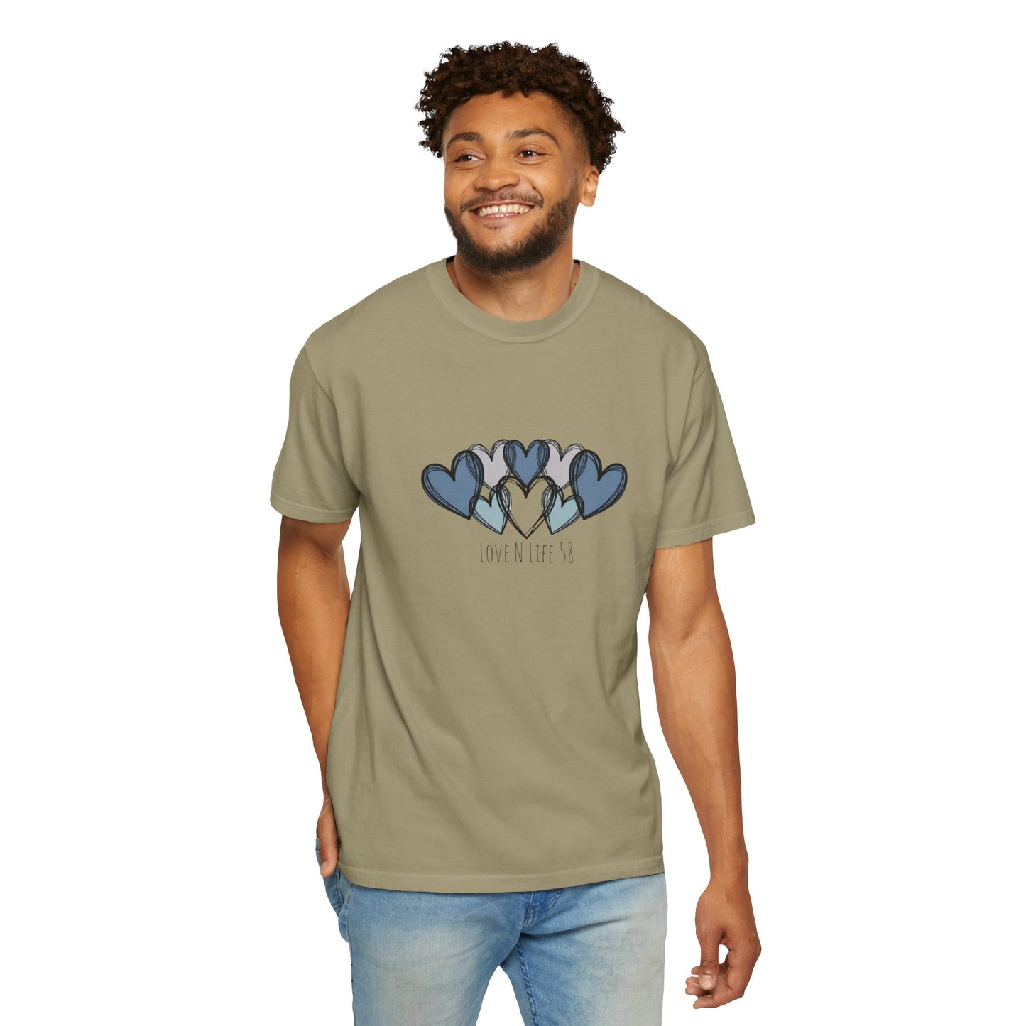 Hearts Love N Life 58 Tee - Comfort Colors