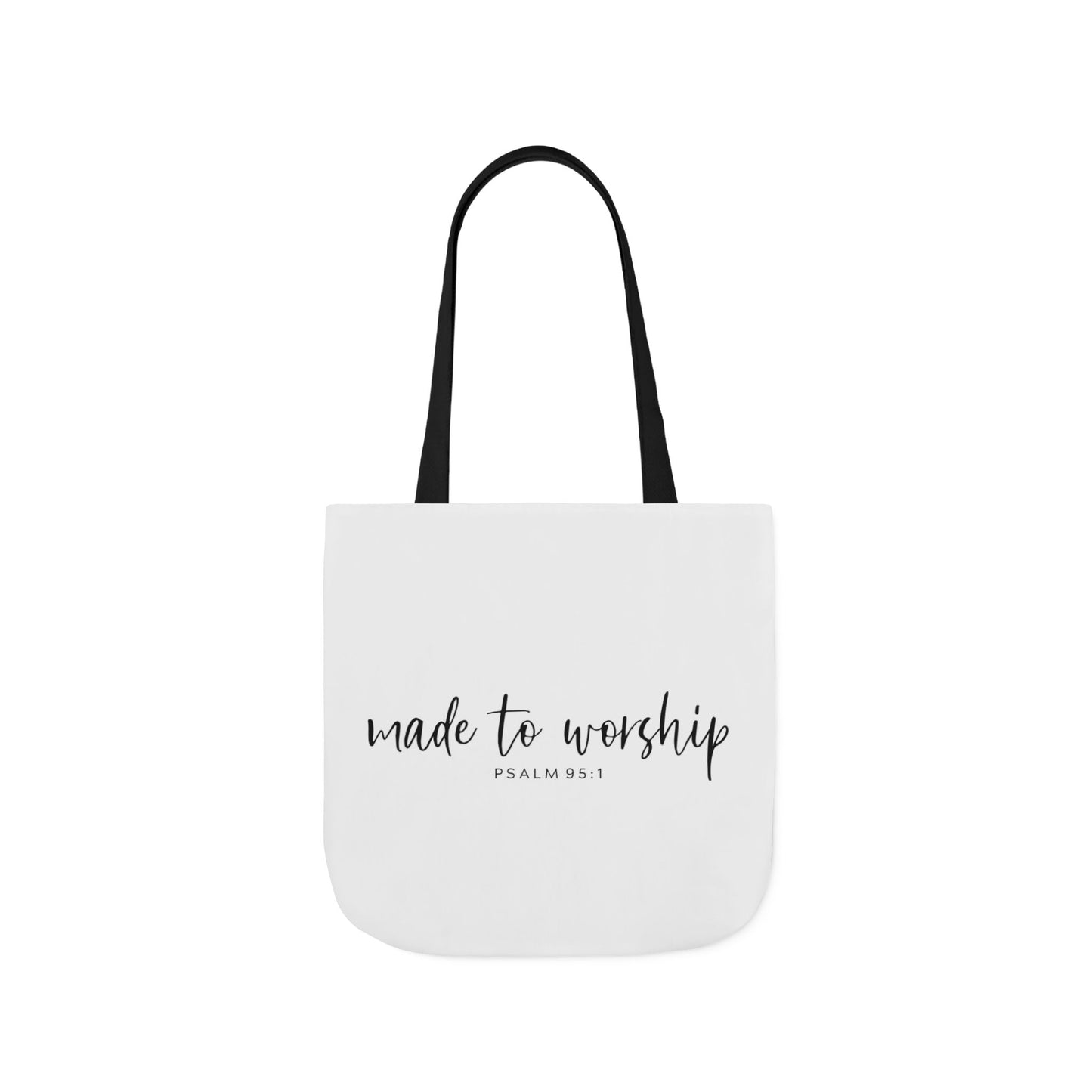 Inspirational Canvas Tote Bag - Faithful Design, Jesus Quote