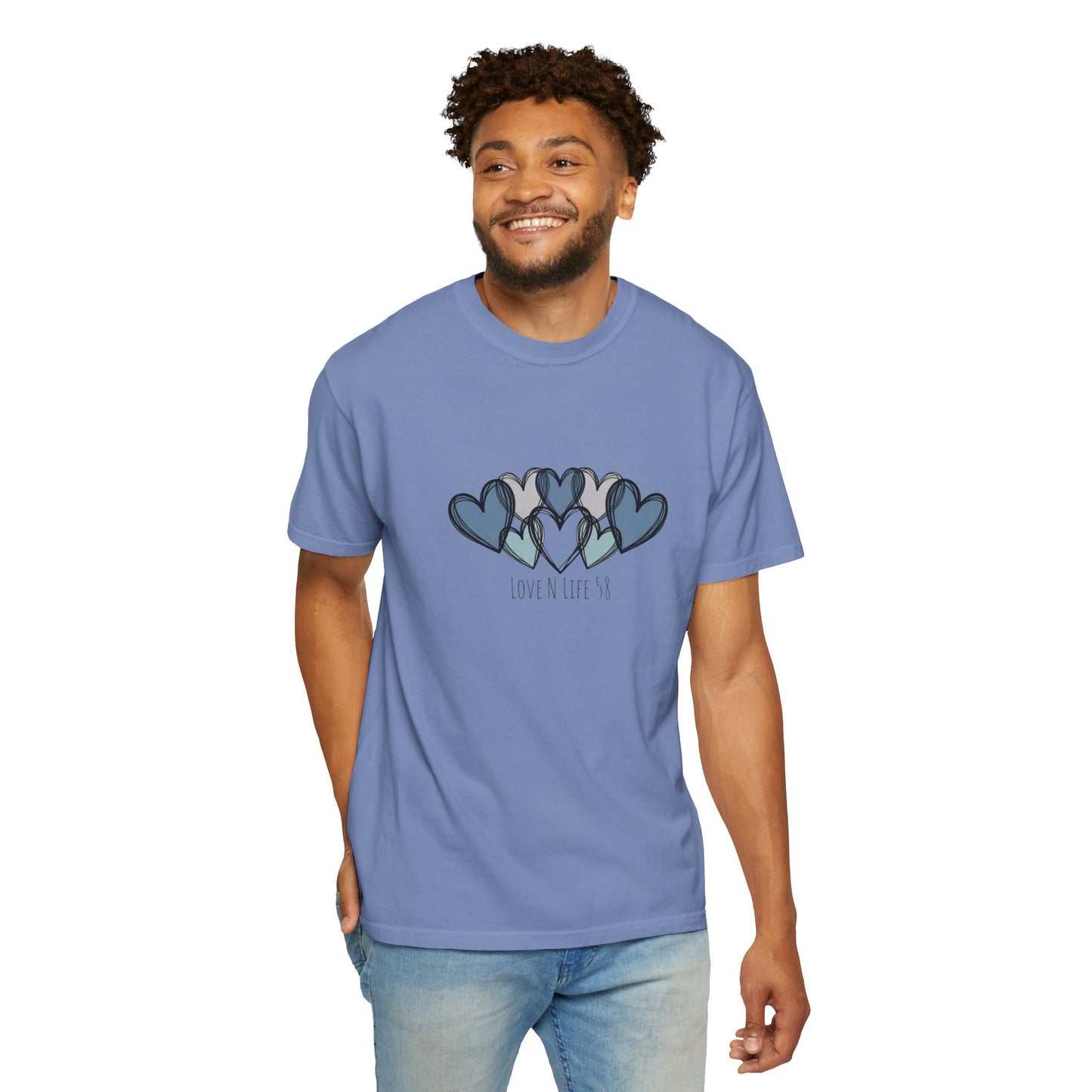 Hearts Love N Life 58 Tee - Comfort Colors