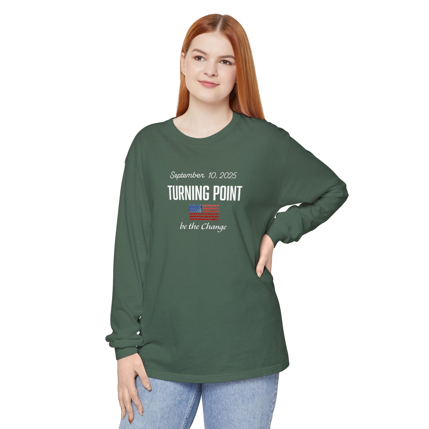 Turning Point Be the Change Long Sleeve Tee - Comfort Colors