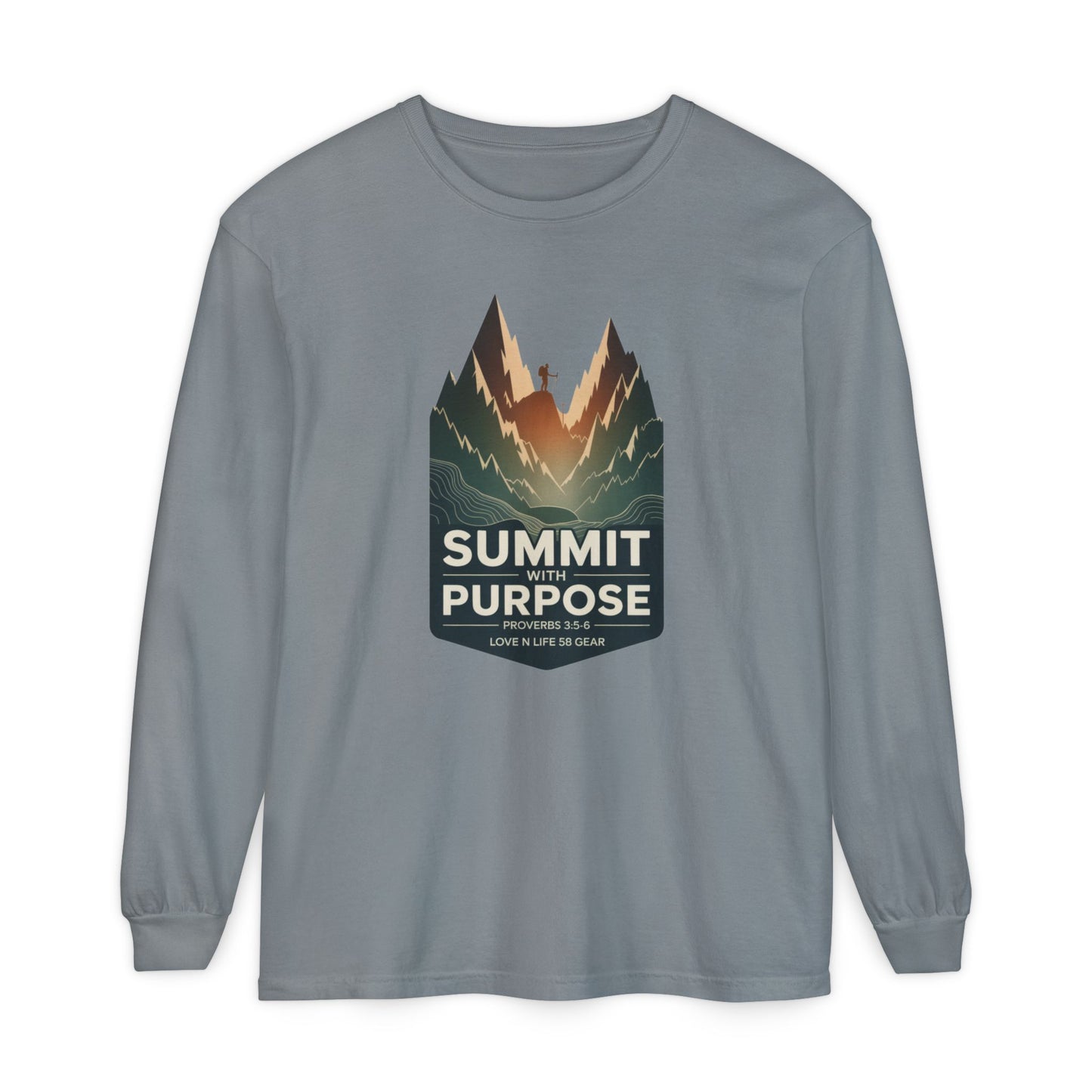 Summit with Purpose Mountain Long Sleeve Unisex Tee